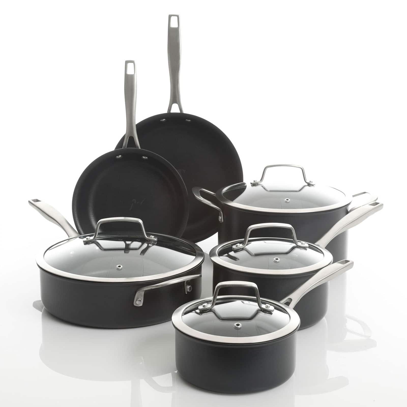 Kenmore® Pro Arbor Heights 10-Piece Black Nonstick Aluminum Cookware Set