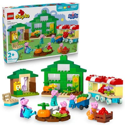 LEGO DUPLO Peppa Pig Grandpa Pigs Garden and Greenhouse Building Set 10461 | 21.85" x 14.88" x 3.42" | Michaels