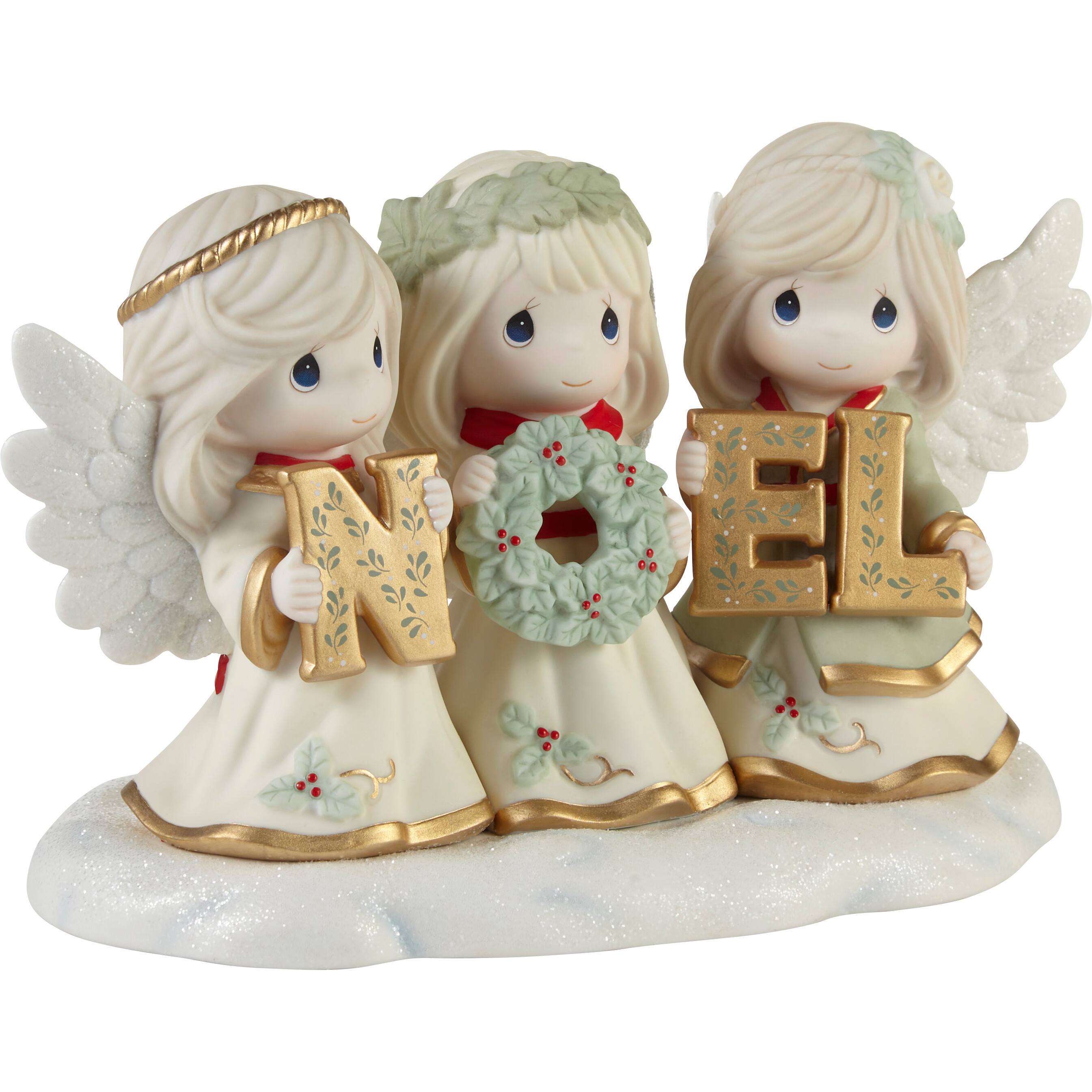 Precious Moments 5.25&#x22; Joyeux Noel Limited Edition Bisque Porcelain Figurine