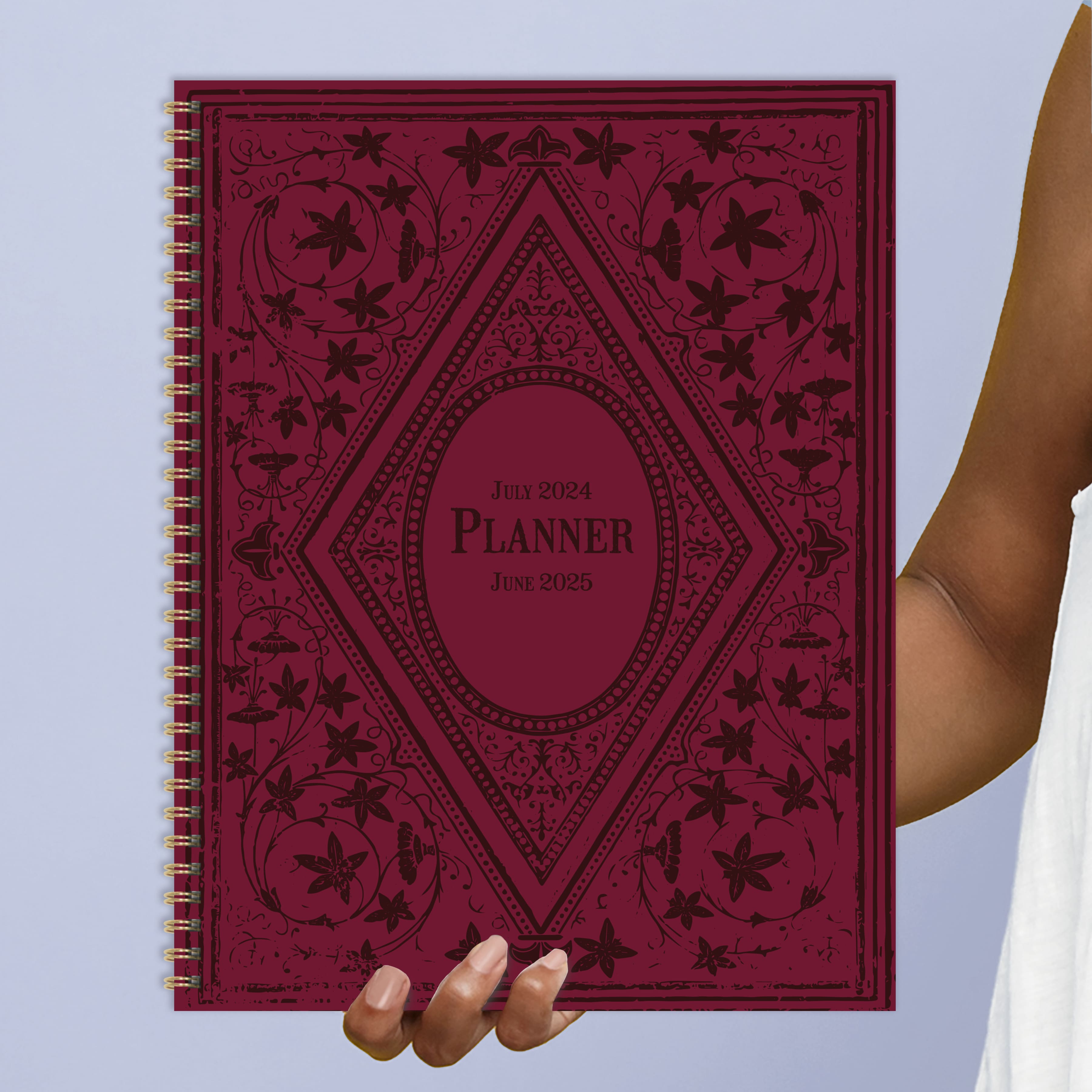 TF Publishing 2024 - 2025 Merlot Large Spiral Planner