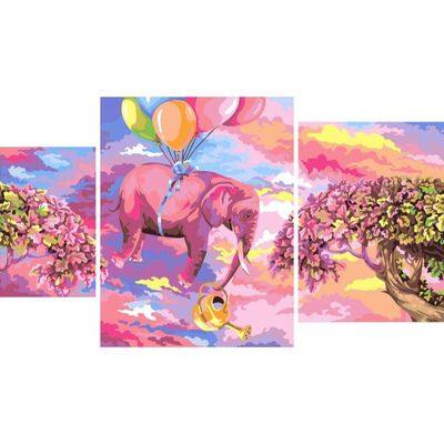 Crafting Spark Pink Elephant Painting by Numbers Kit | Paint by Number ...