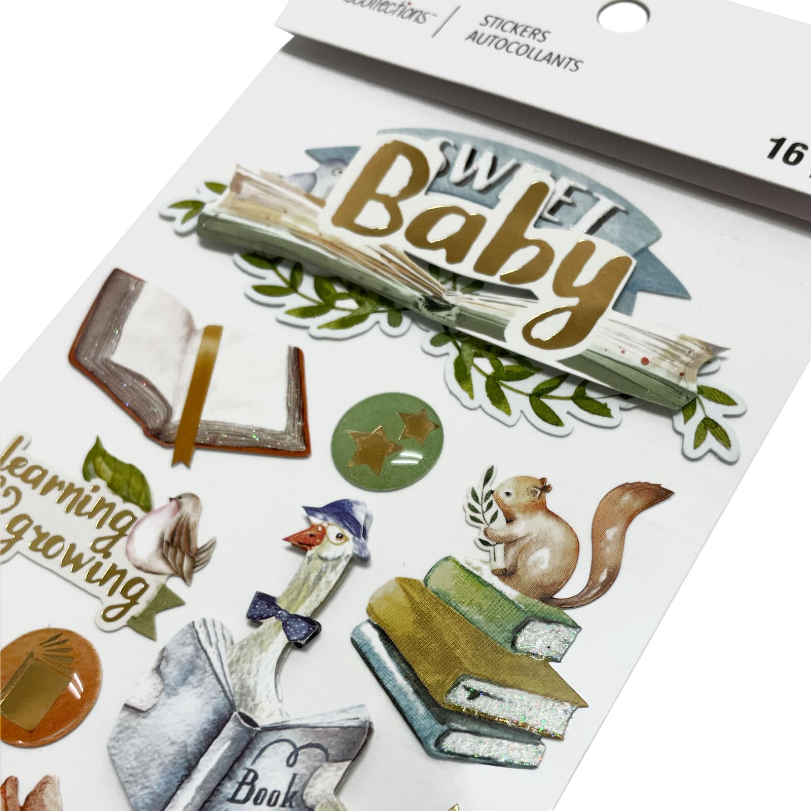 12 Pack: Baby Watercolor Dimensional Stickers by Recollections&#x2122;