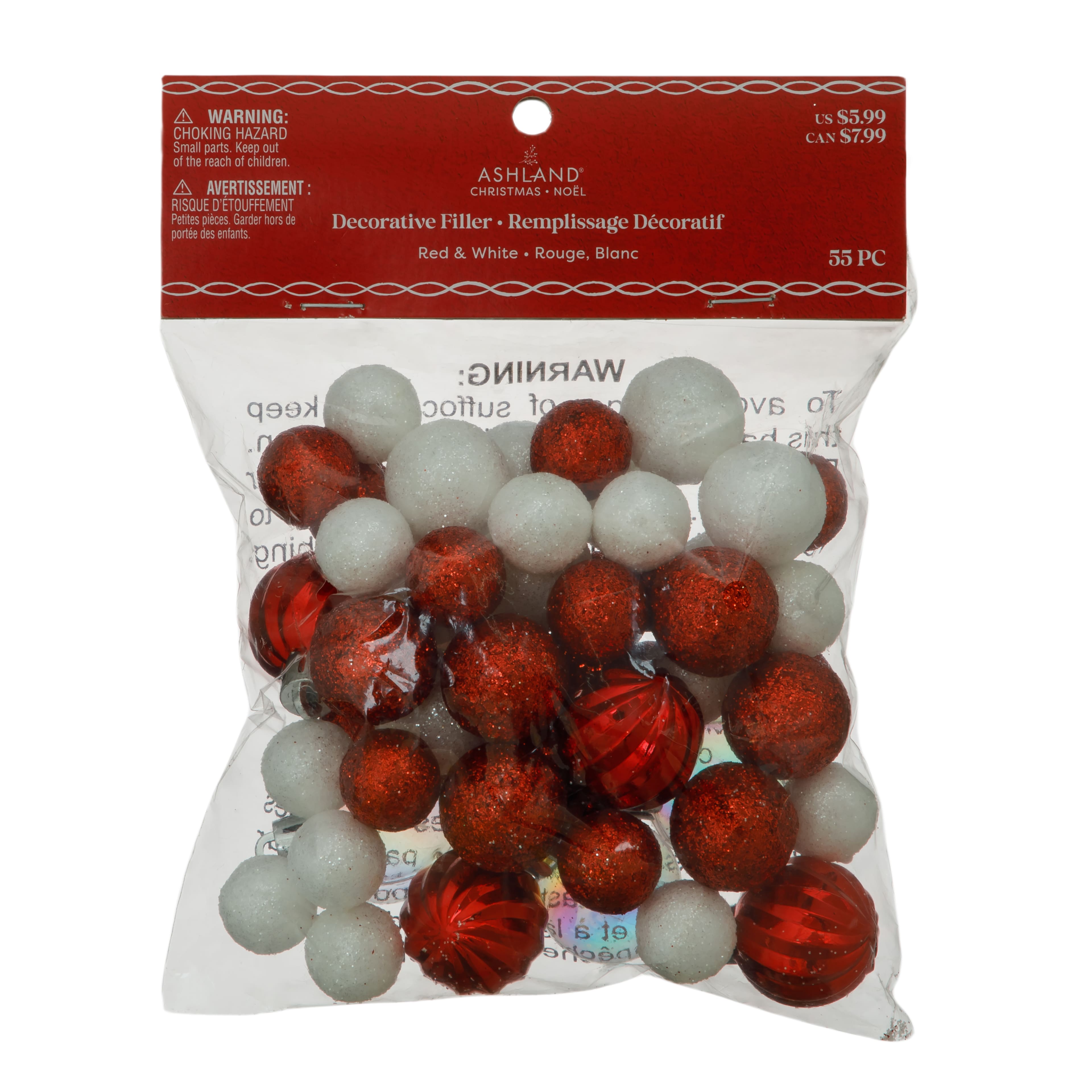 Red &#x26; White Decorative Filler, 55ct. by Ashland&#xAE;