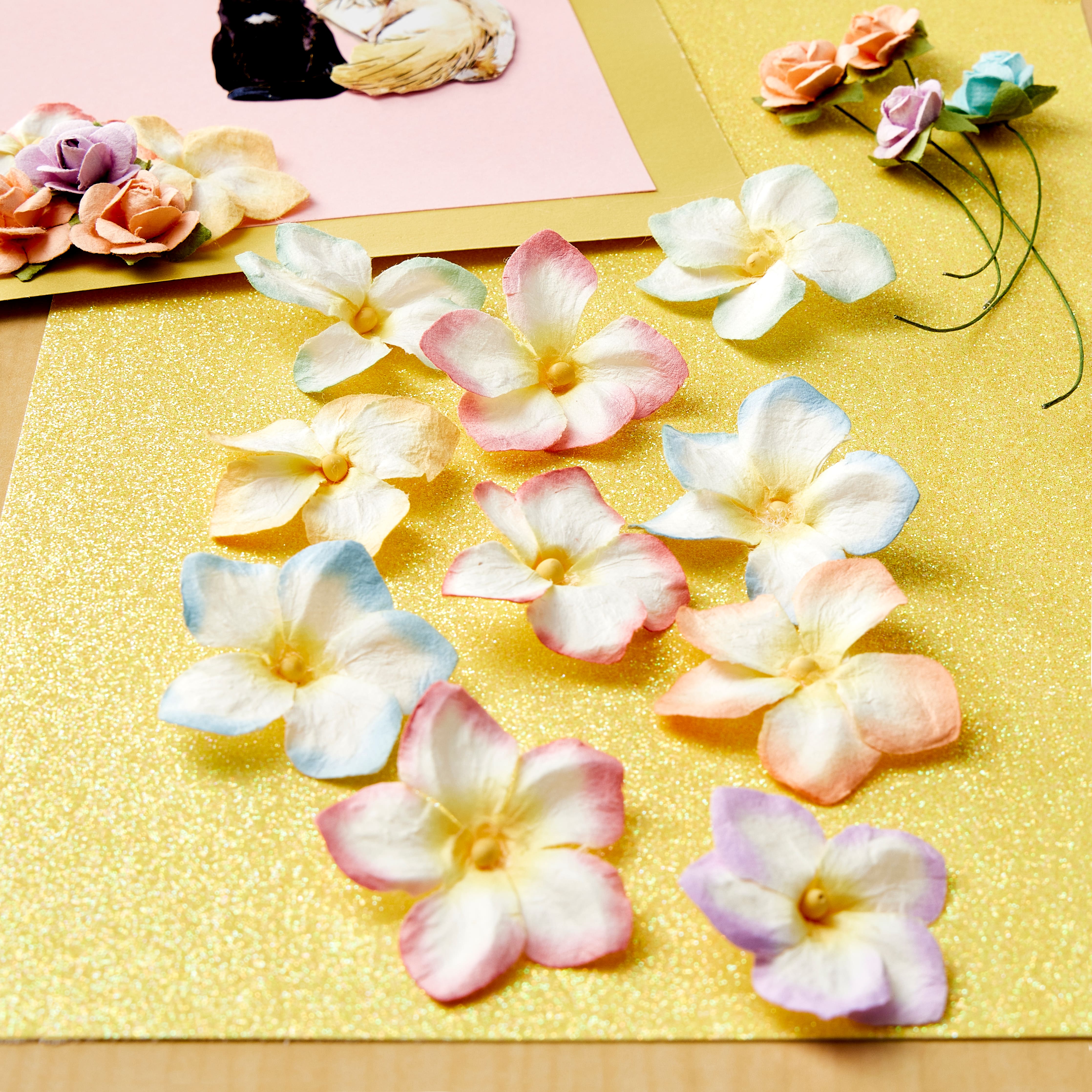 12 Packs: 14 ct. (168 total) Paper Plumeria Embellishments by Recollections™