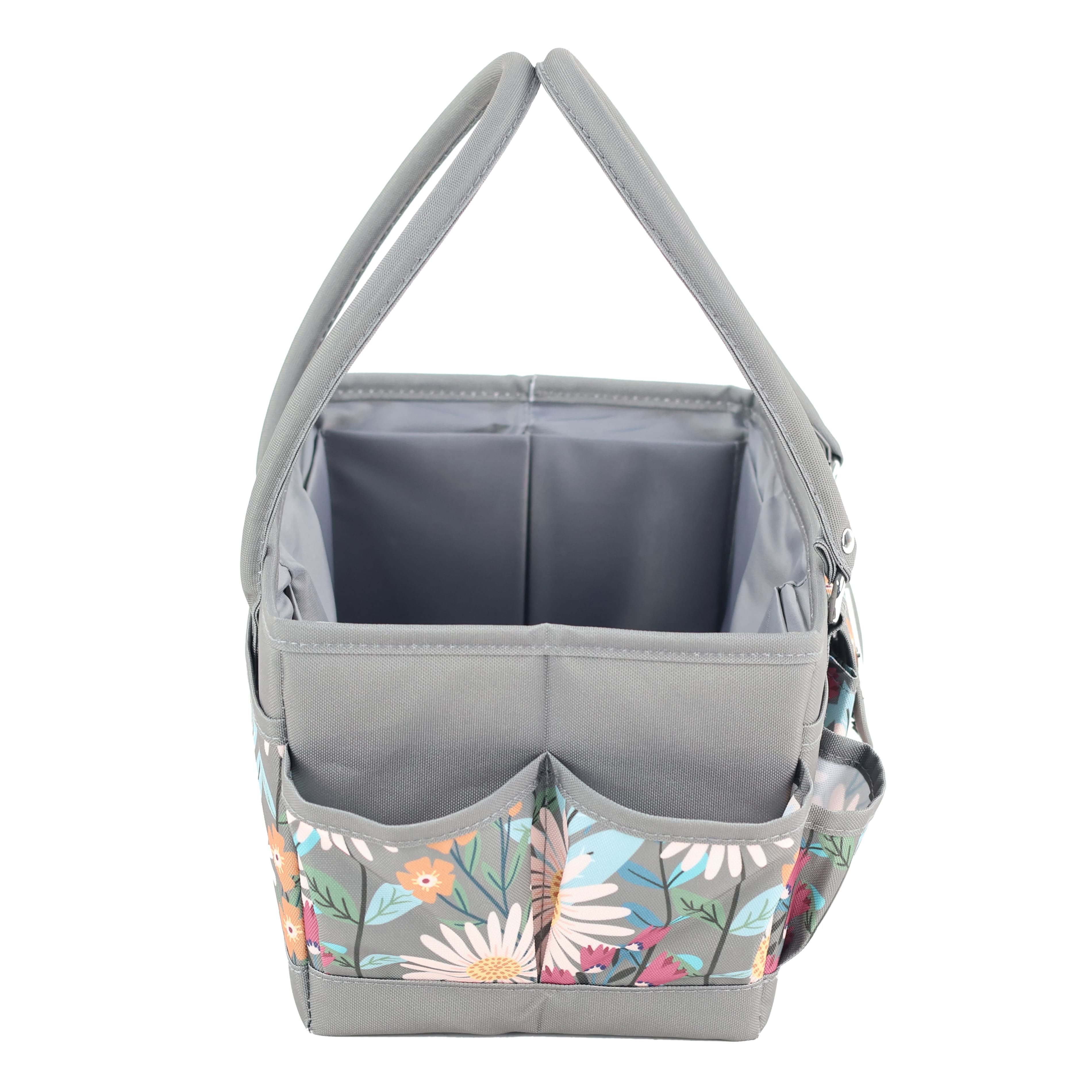 Everything Mary Daisy Floral Print Sewing Store &#x26; Tote Craft Organizer
