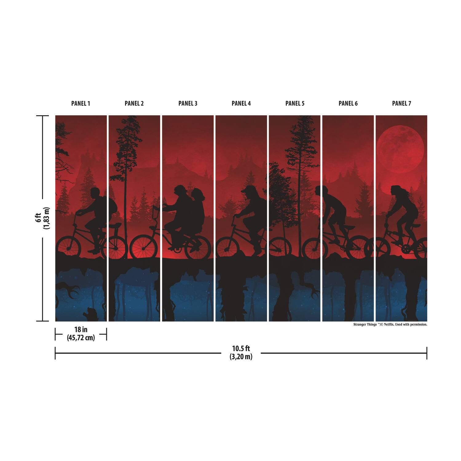 RoomMates Netflix Stranger Things The Upside Down Mural