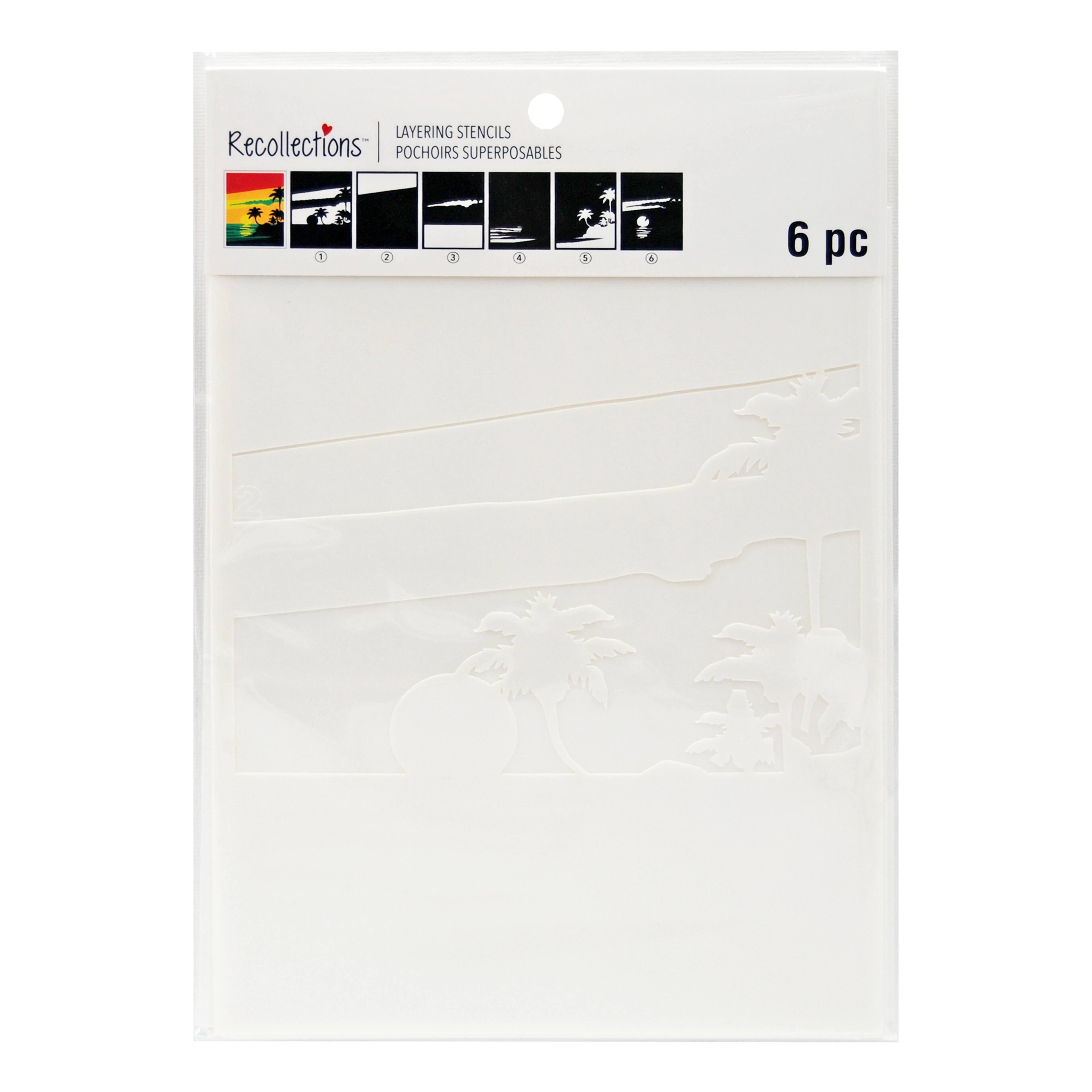 Beach Sunset Layering Stencils by Recollections&#x2122;