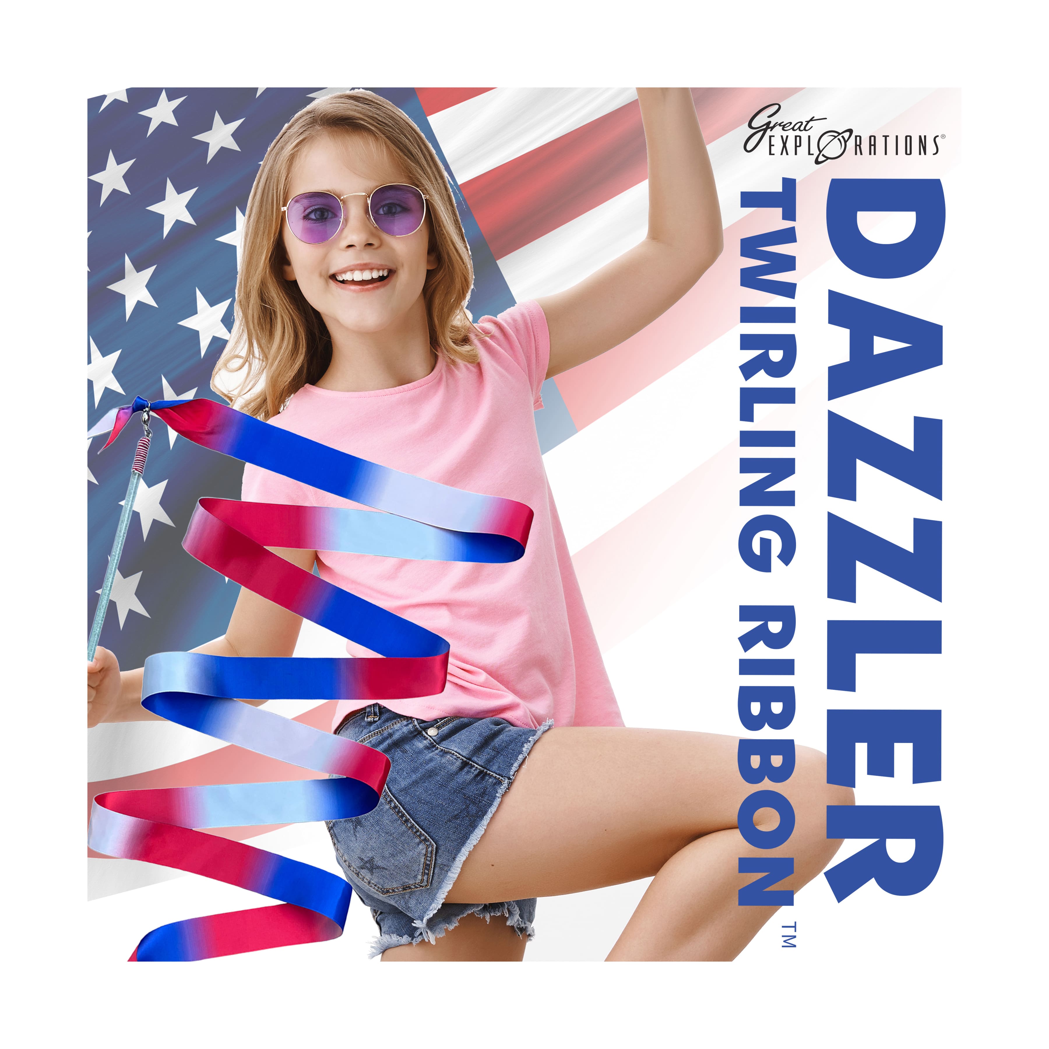 USA Dazzler Twirling Ribbon