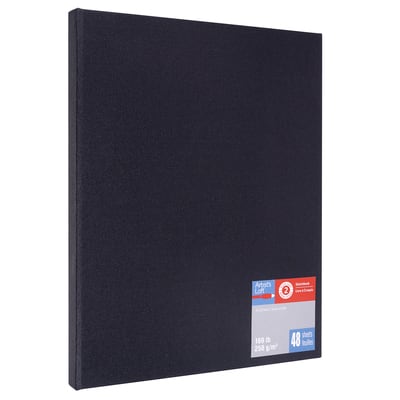 Black Page Premium Hardcover Journal, 6 x 8 by Artist's Loft