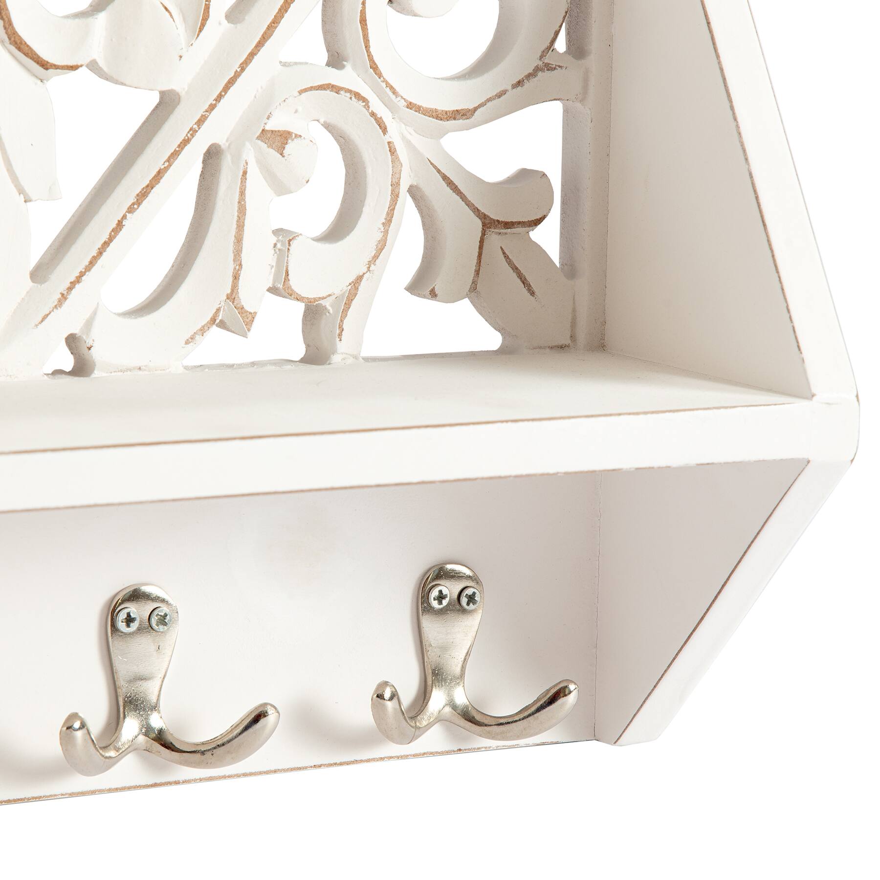 Habitat Decorative Vertical White Carved Wall Hanging