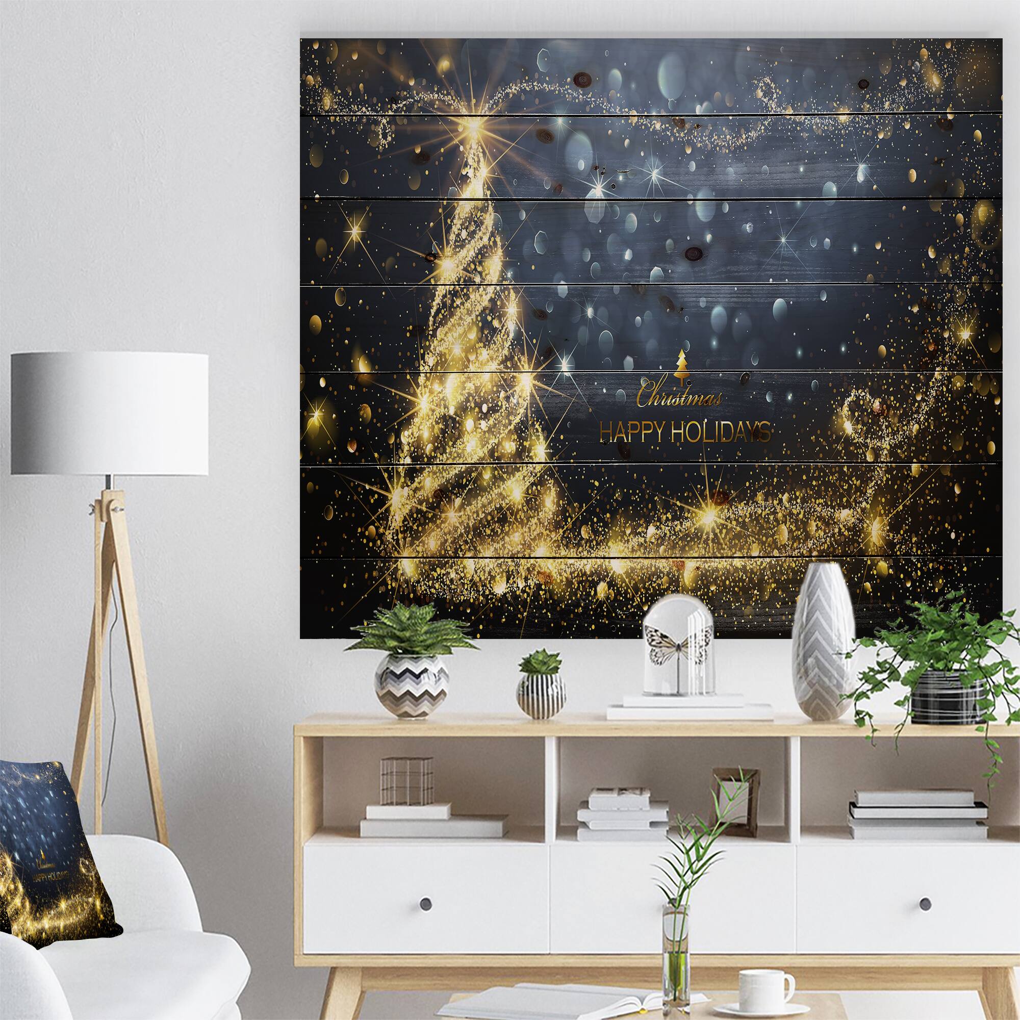 Designart - Sparkling Shining Light Christmas Tree