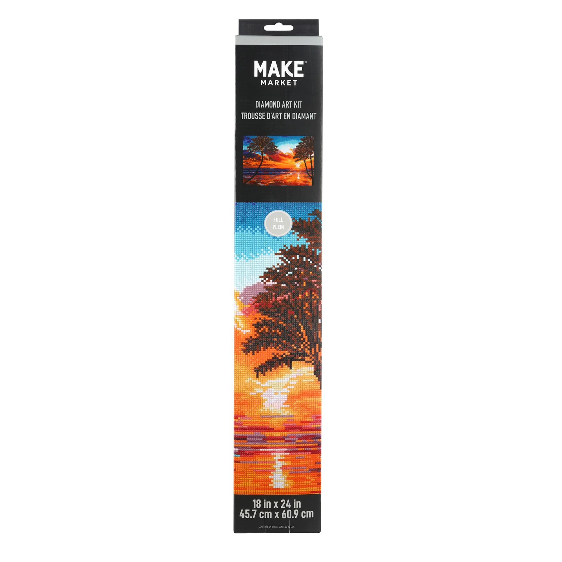 6 Pack: Sunset Palms Diamond Art Kit by Make Market®
