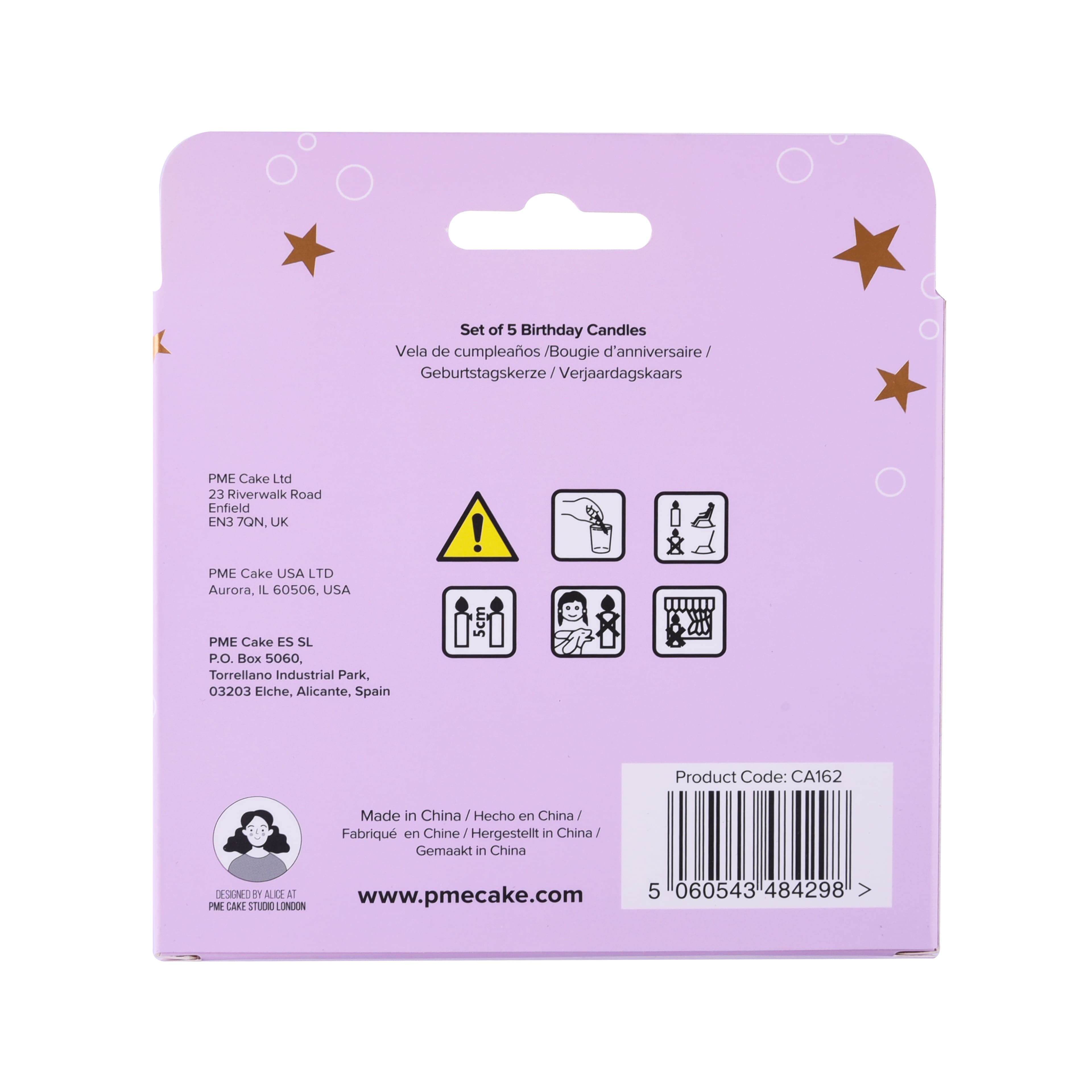 PME Party&#xAE; Champagne Birthday Candle Set