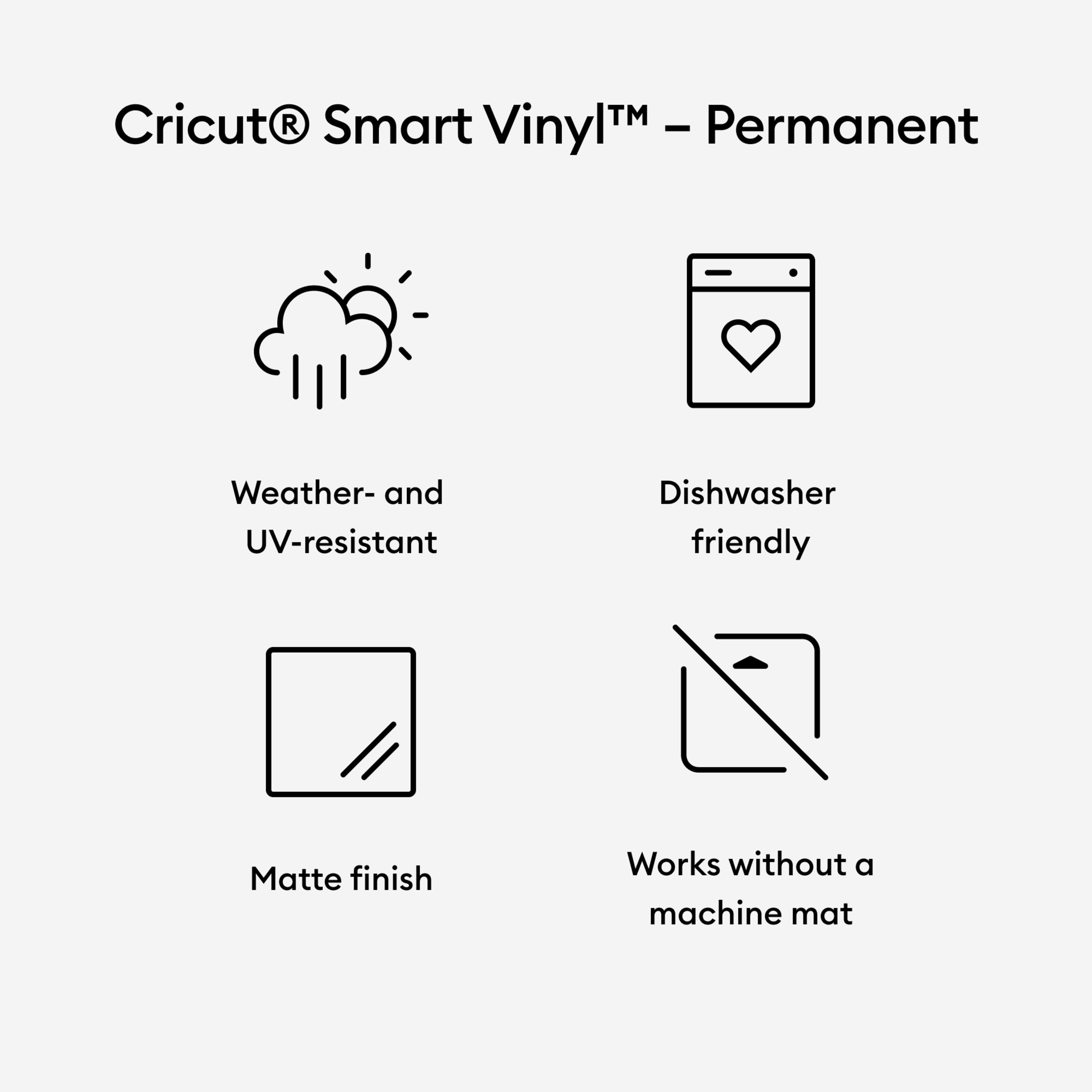 Cricut&#xAE; 25&#x22; Permanent Smart Vinyl&#x2122;