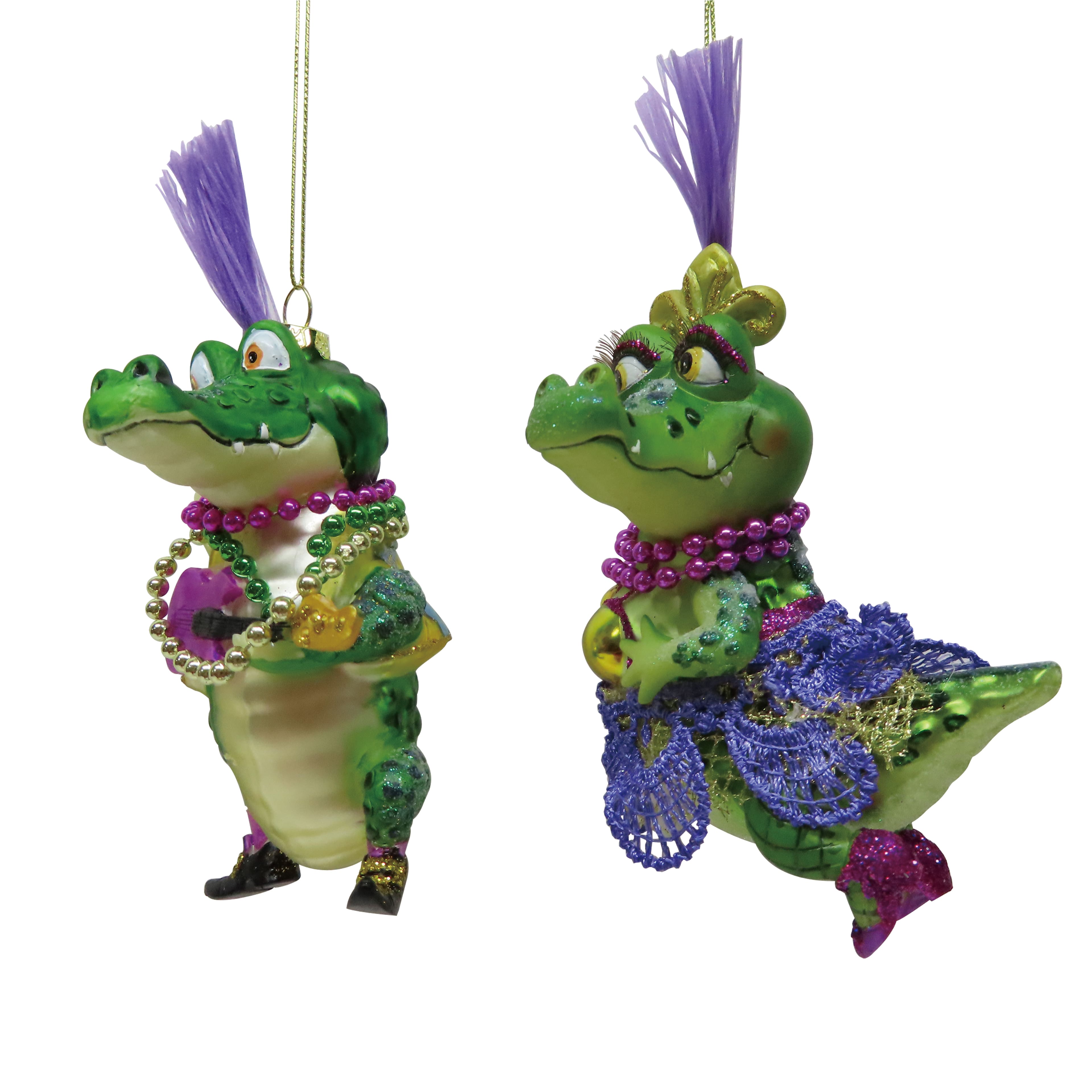 Assorted 6&#x22; Alligator Glass Ornament by Ashland&#xAE;, 1pc.