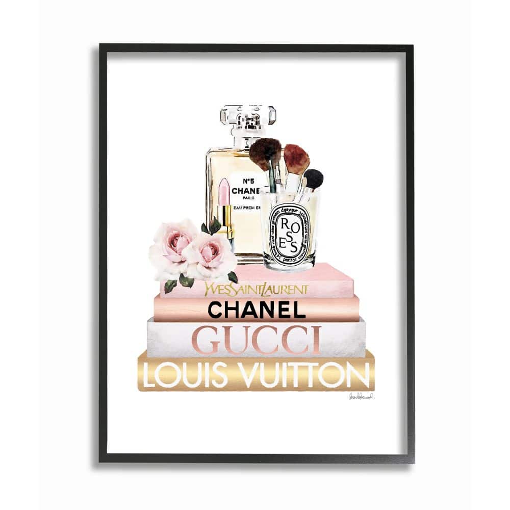 Stupell Industries Fashion Essentials with Iconic Glam Brands Framed Wall Art