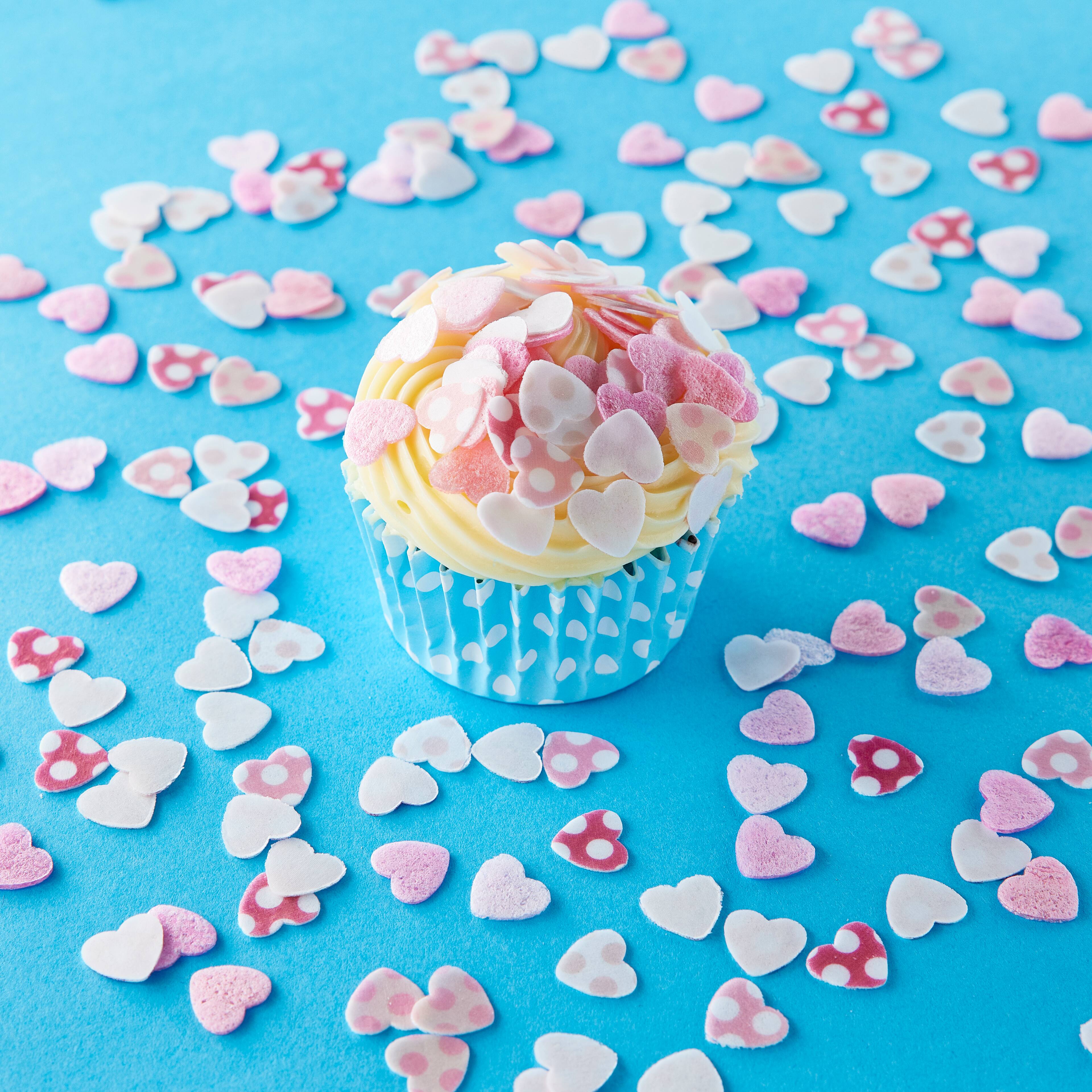 Sweet Tooth Fairy&#xAE; Pink Heart Wafer Edible Confetti