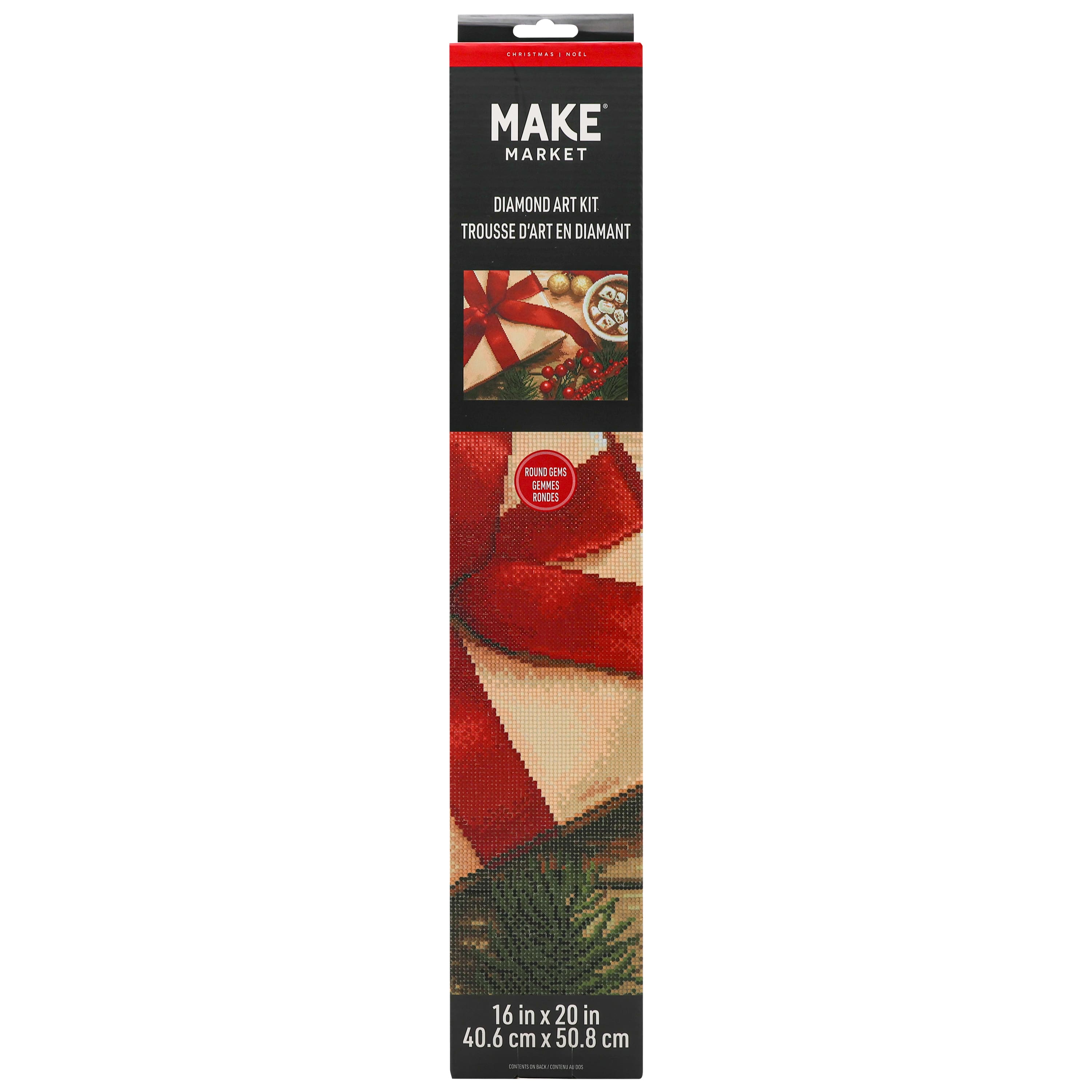 16&#x22; x 20&#x22; Present &#x26; Cocoa Diamond Art Kit by Make Market&#xAE;