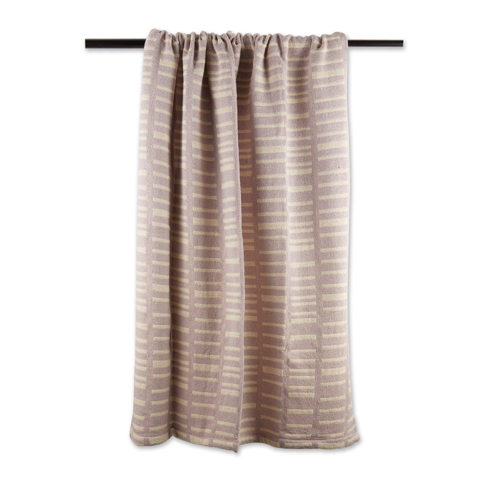 DII® Dusty Lilac Urban Jacquard Throw