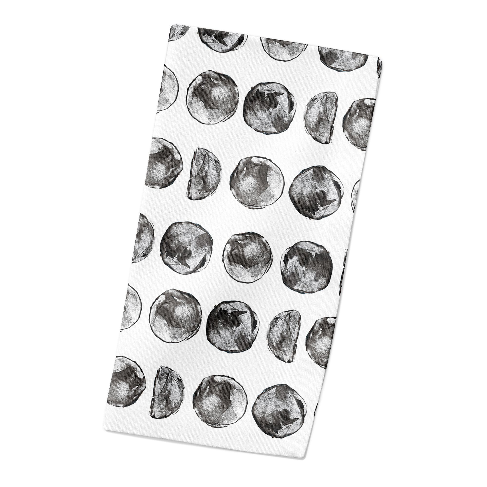 Moon Phases Pattern 10" x 10" Cotton Twill Napkin