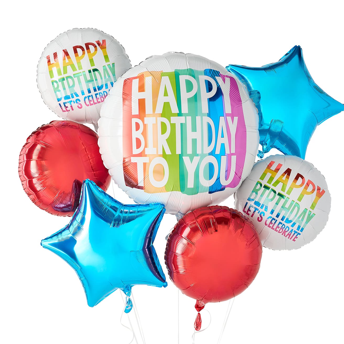 Rainbow Wishes Foil Balloon Bundle