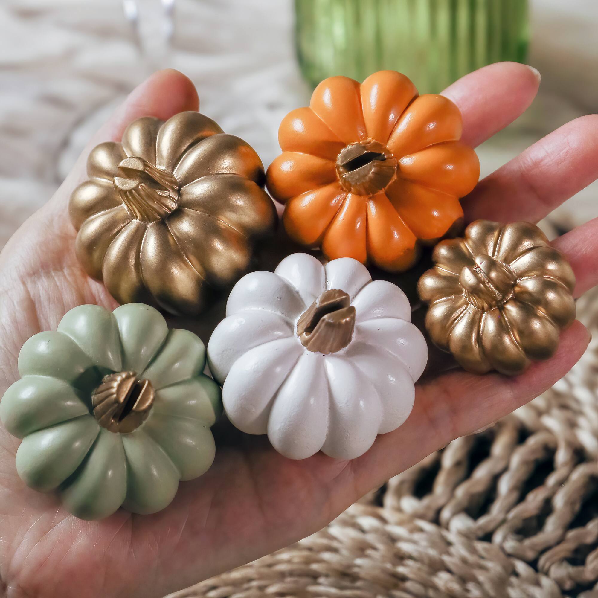 Kate Aspen Orange Pumpkin Place Card Holders, 6ct.