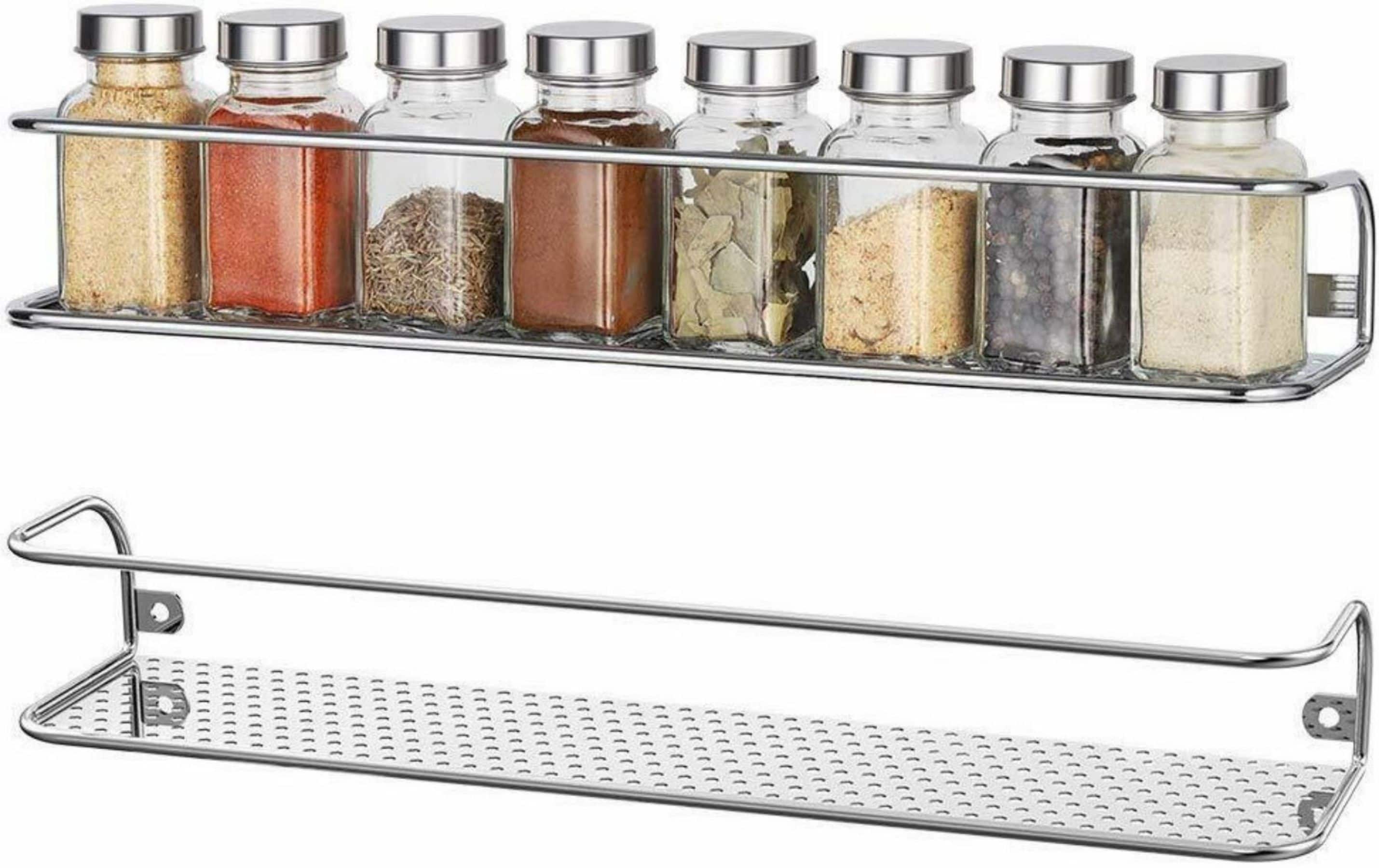 NEX™ Chrome Wall-Mounted Spice Racks, 2ct.