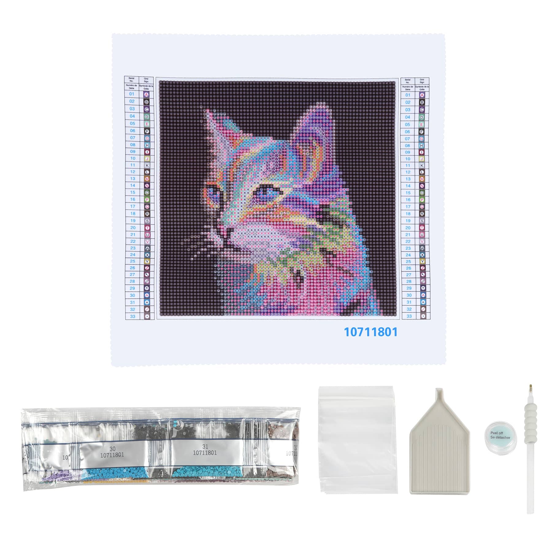 Custom Diamond Painting Instructions Colorful Artistic Cat Diamond