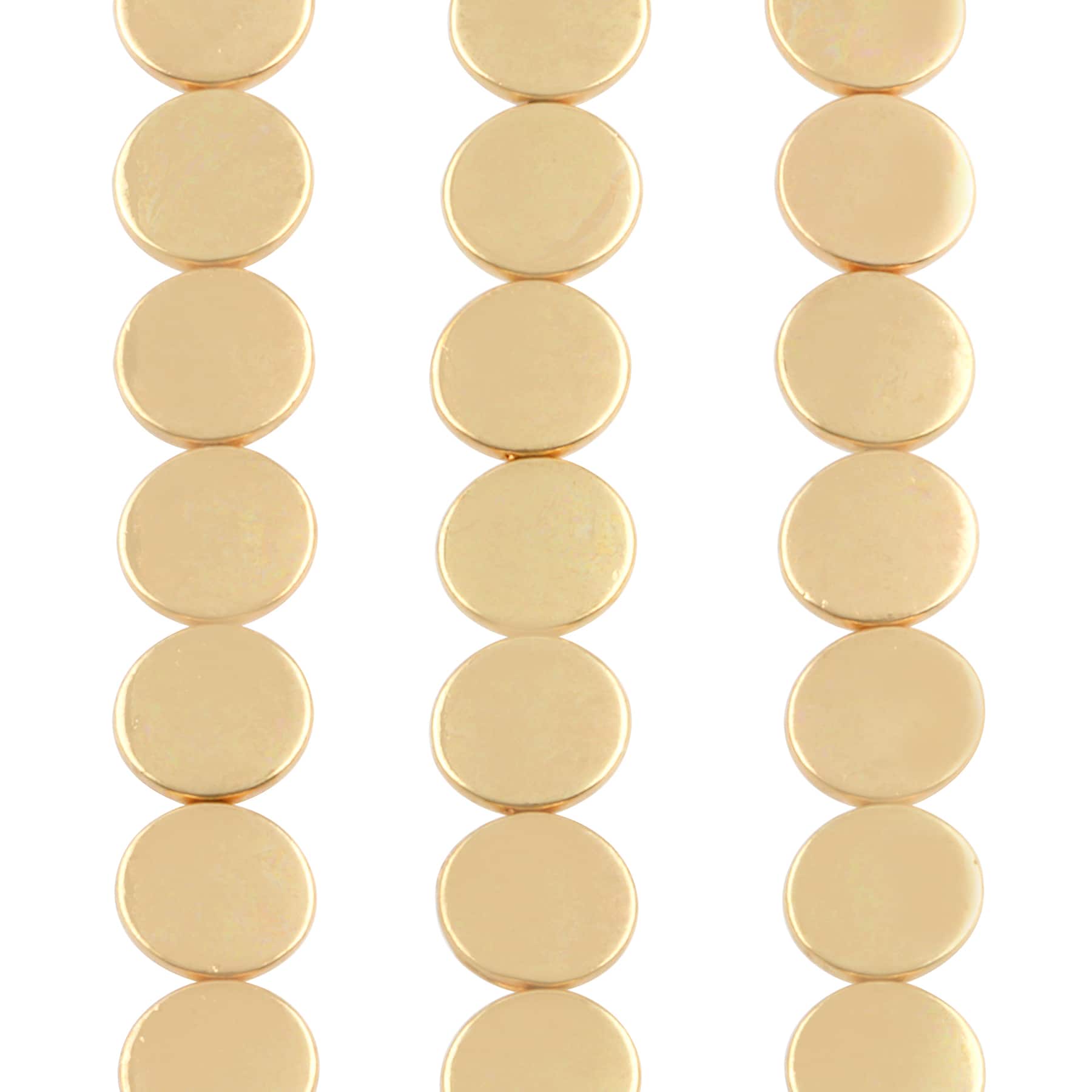 Gold Metal Heart Beads, 13mm by Bead Landing™