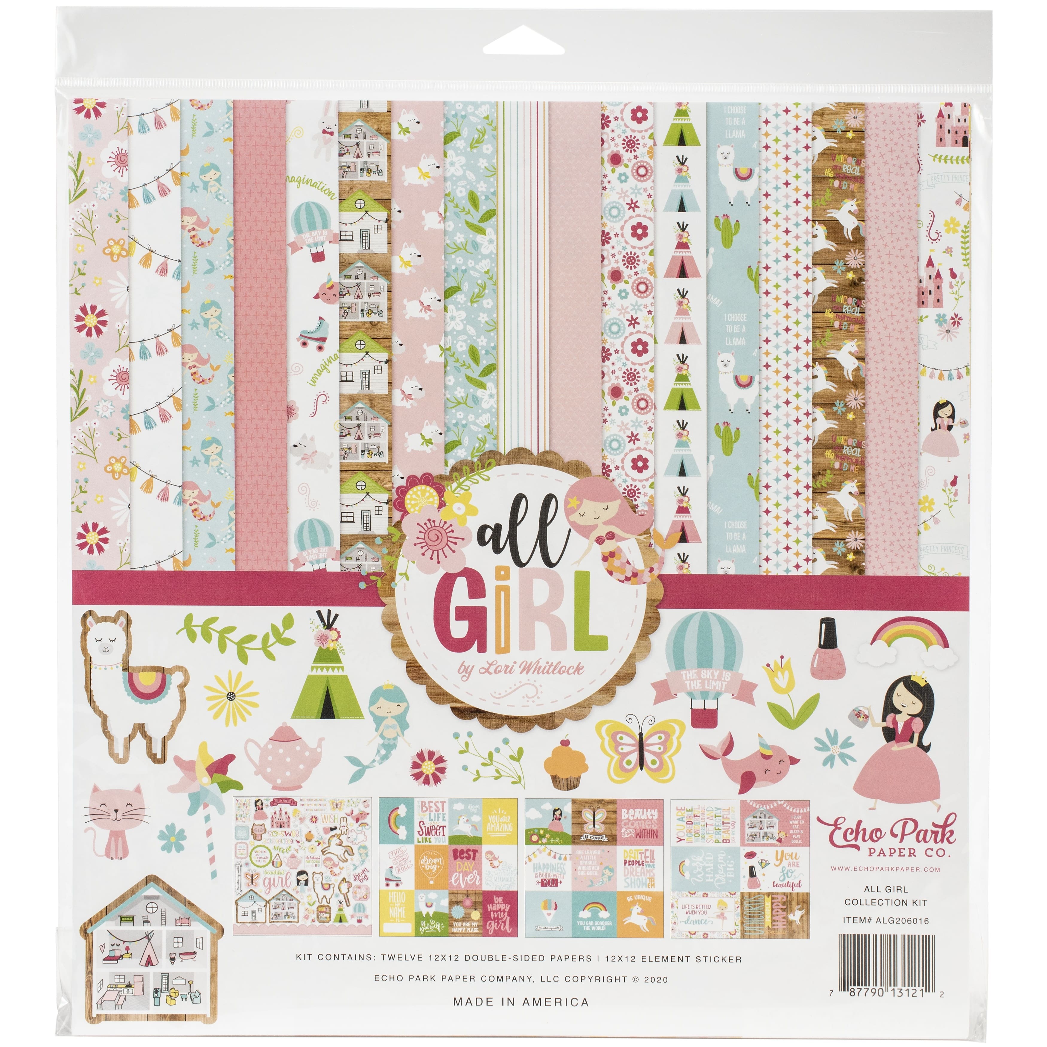 Echo Park&#x2122; Paper Co. All Girl Collection Kit, 12&#x22; x 12&#x22;