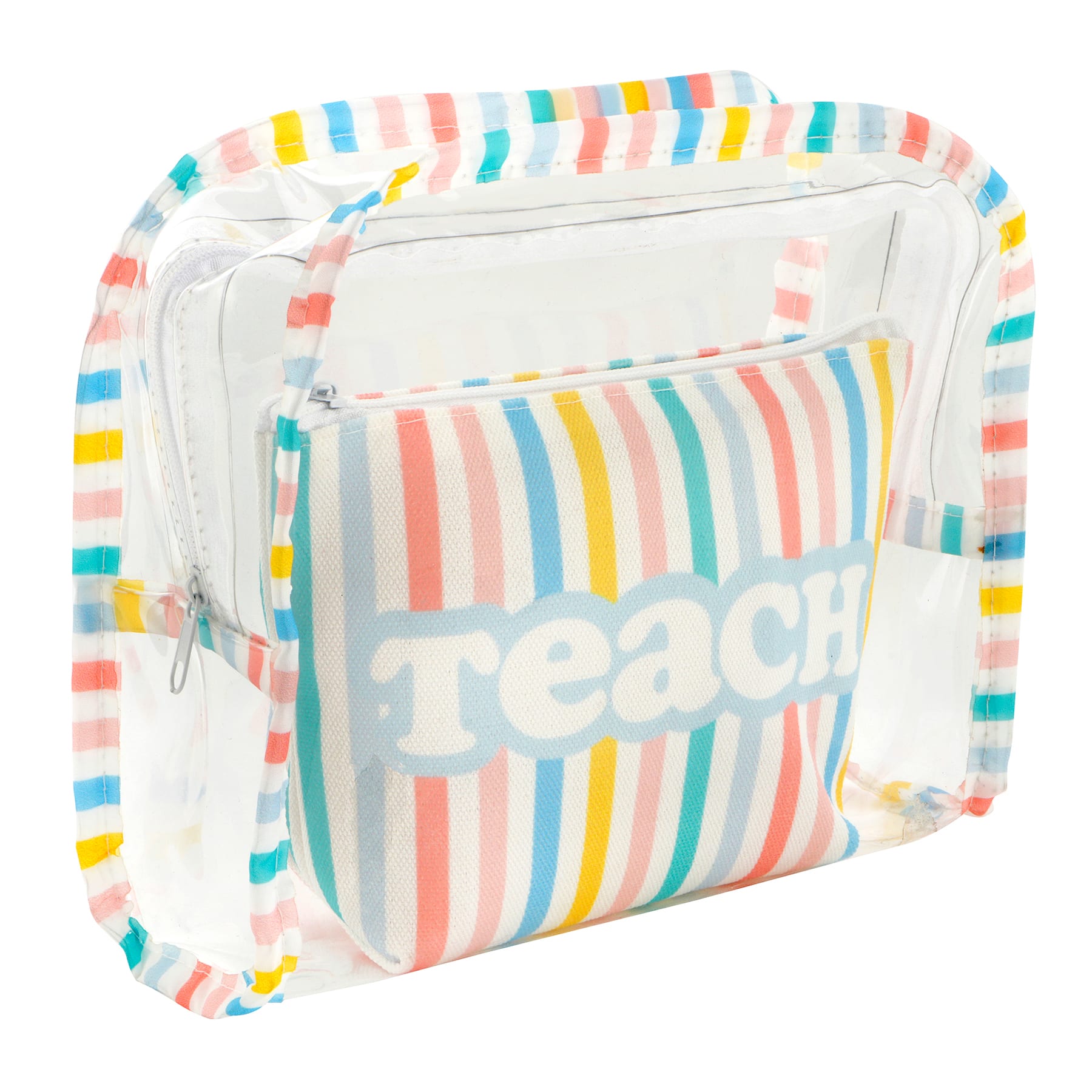 Stripes Zipper Pouches Set by B2C™