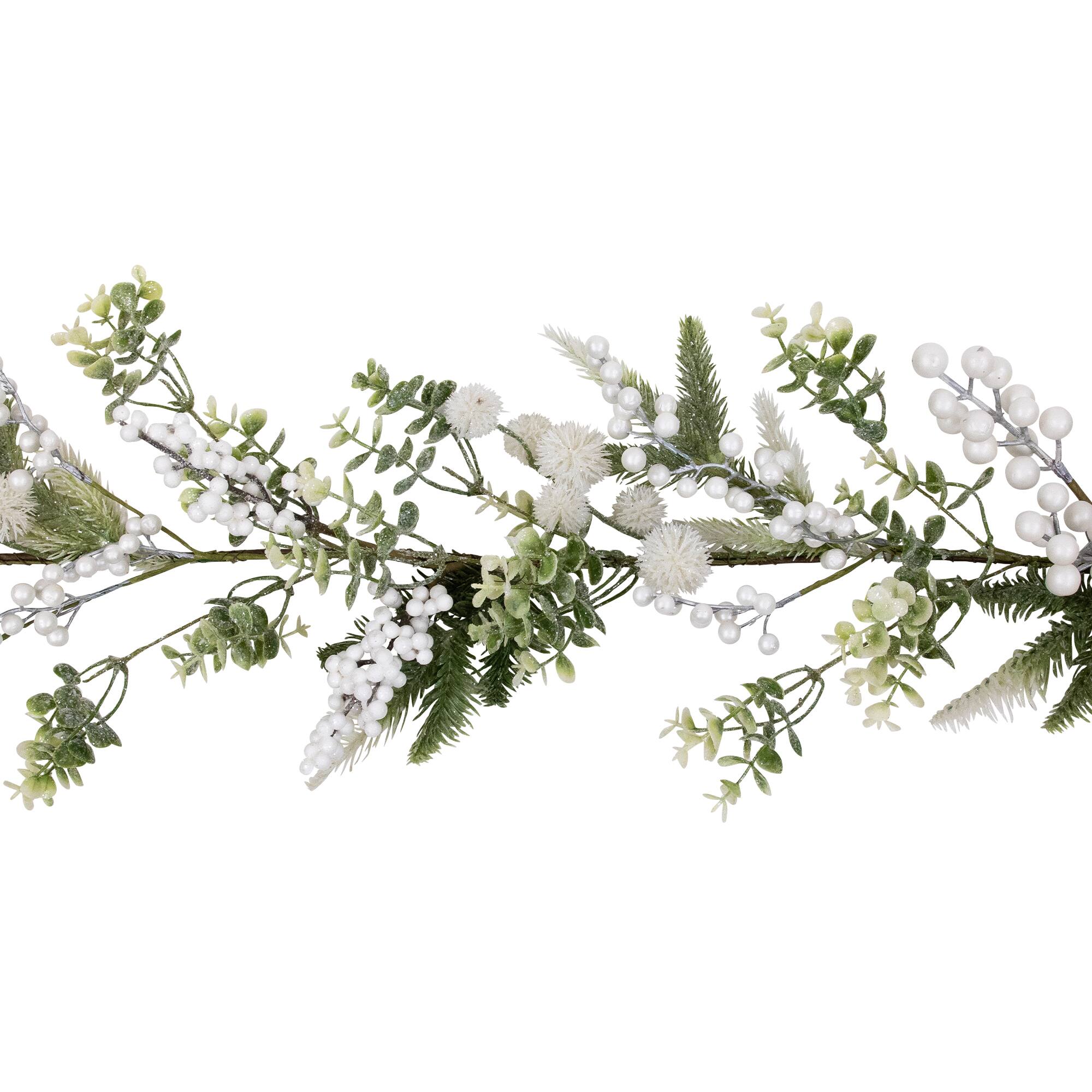 5ft. Glittered Berries & Eucalyptus Artificial Christmas Garland