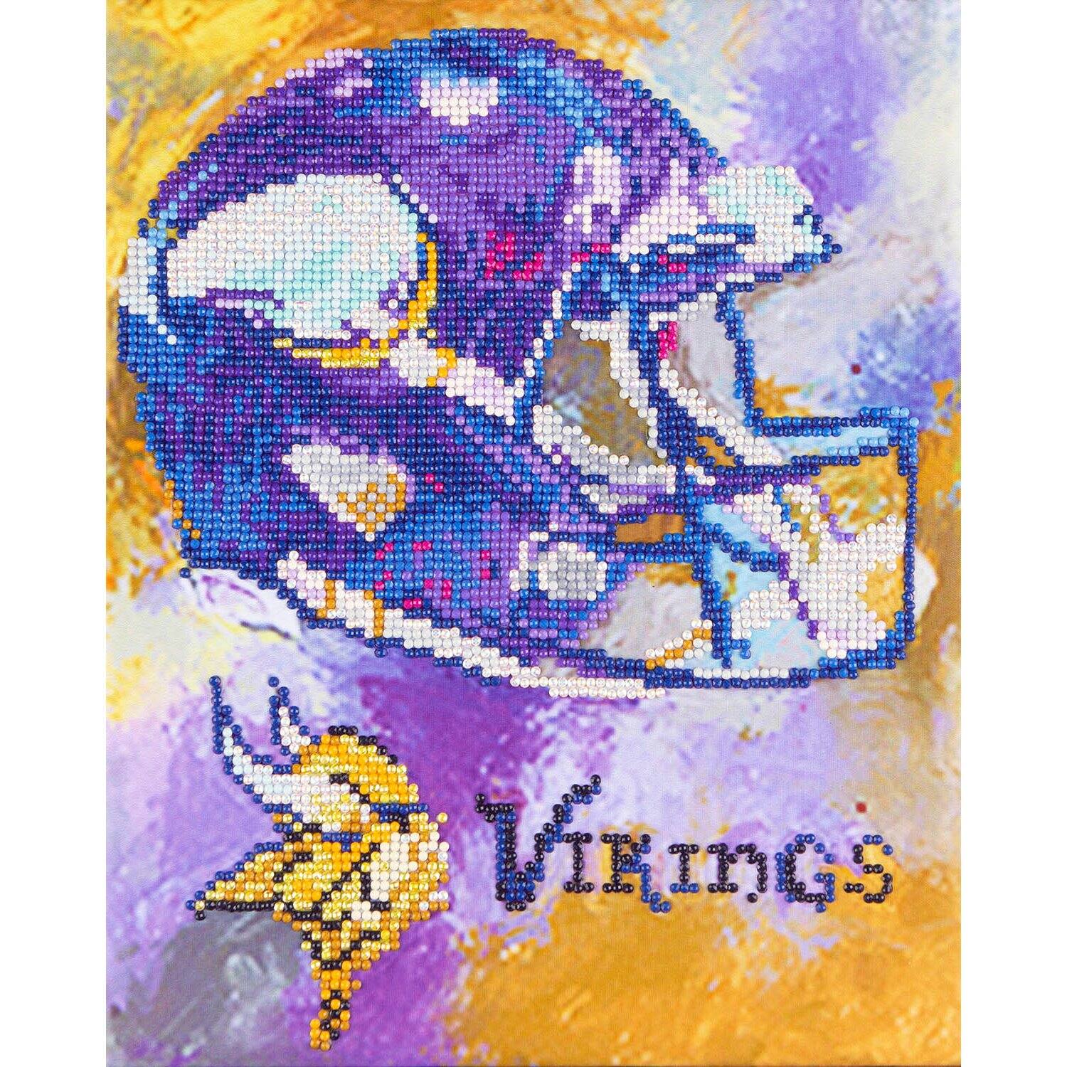 Diamond Art by Leisure Arts Intermediate NFL Minnesota Vikings Art Kit Paint | Michaels®