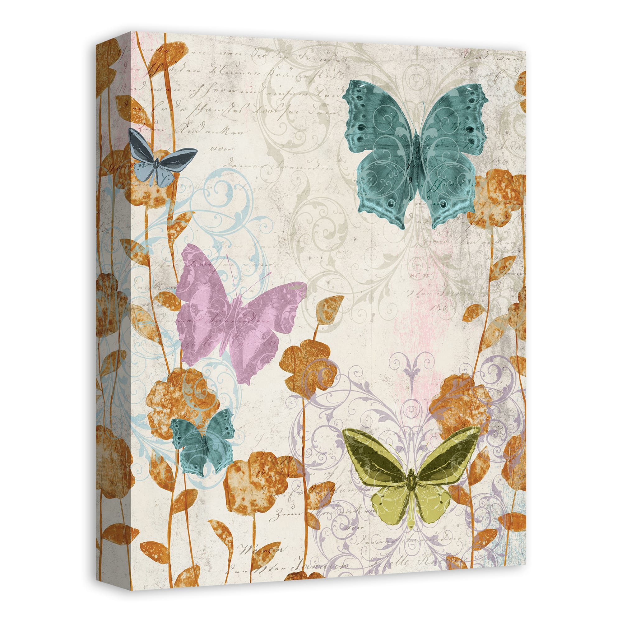 Butterfly Garden 12" x 16" Canvas Wall Art
