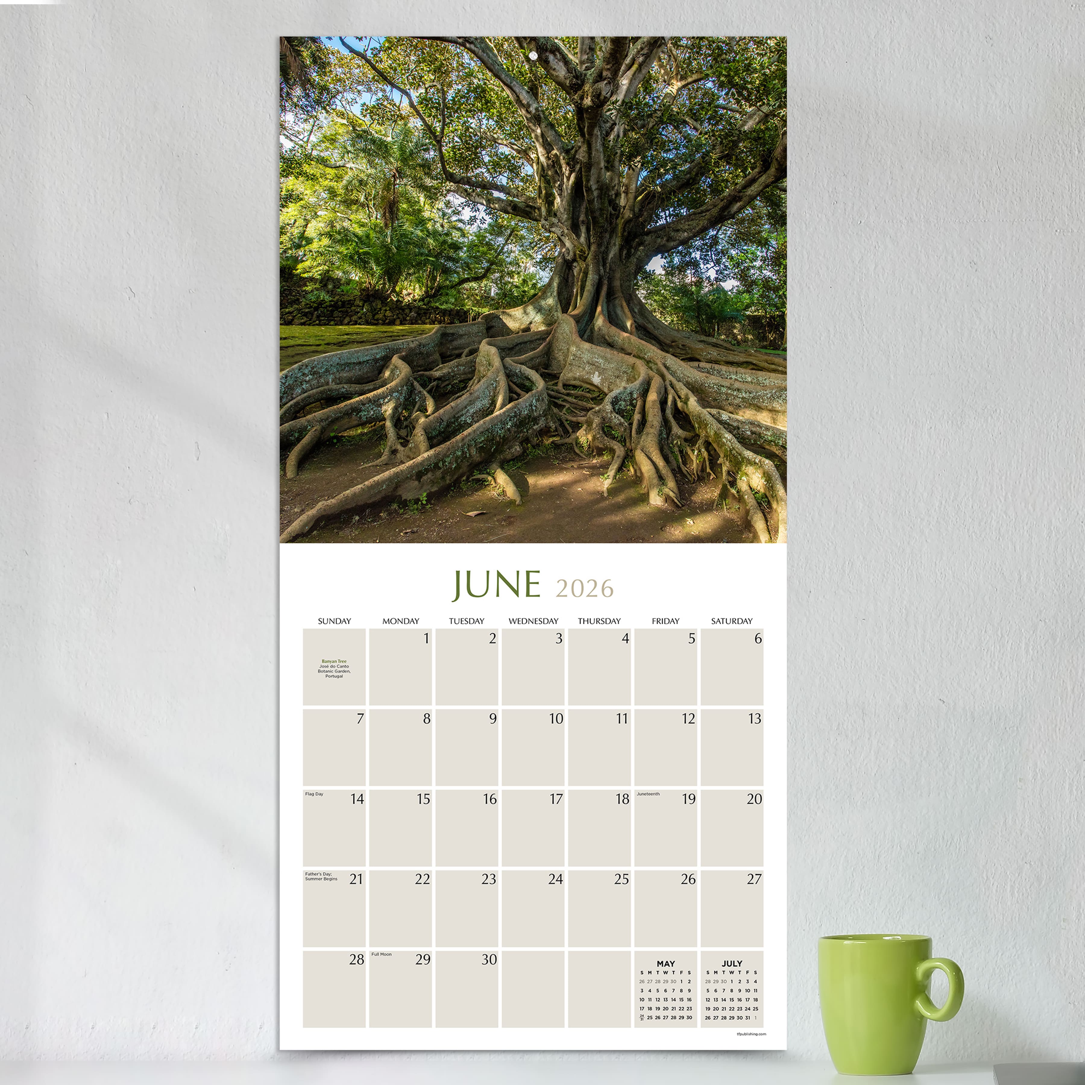 2026 Trees Wall Calendar