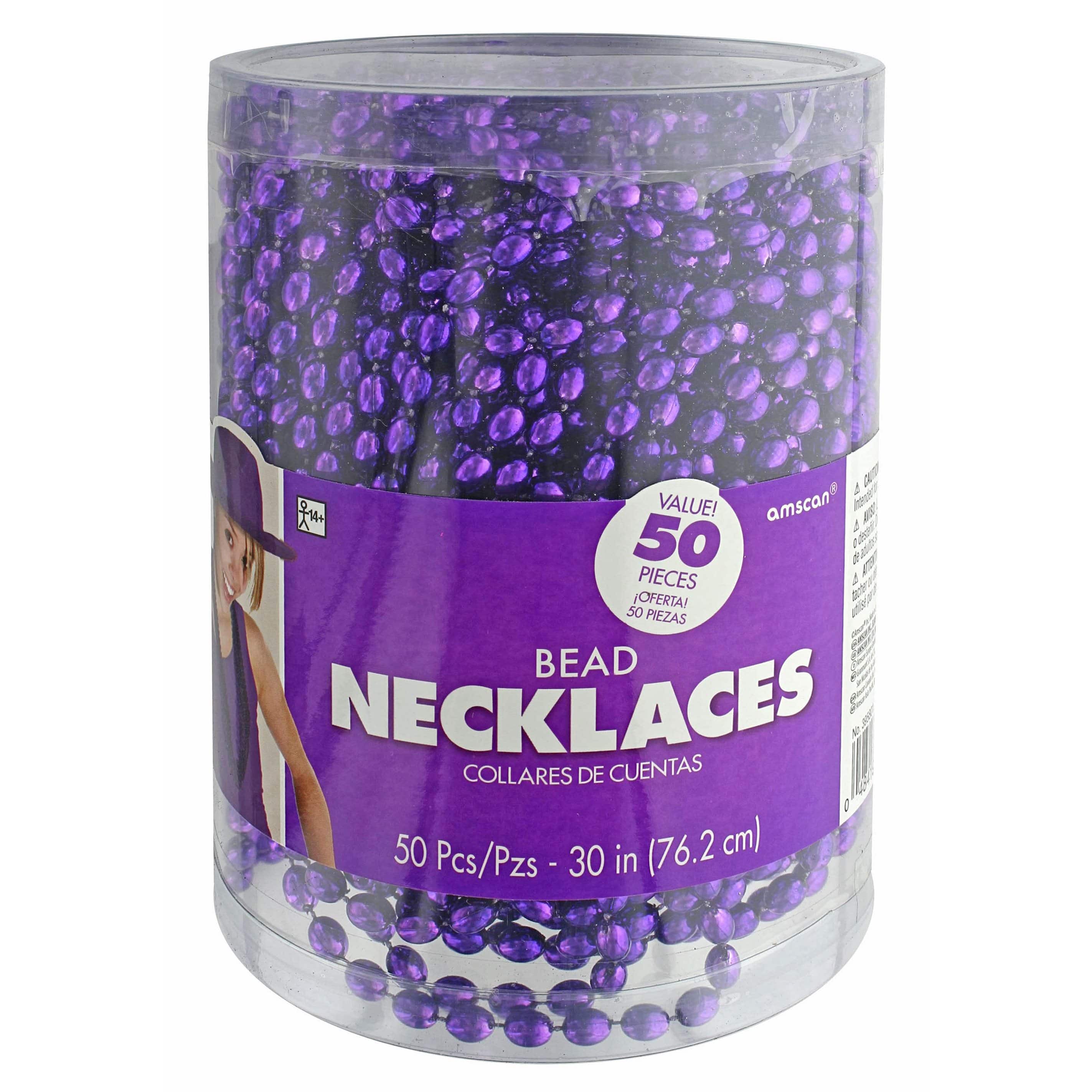 30" Metallic Bead Party Necklaces, 50ct.