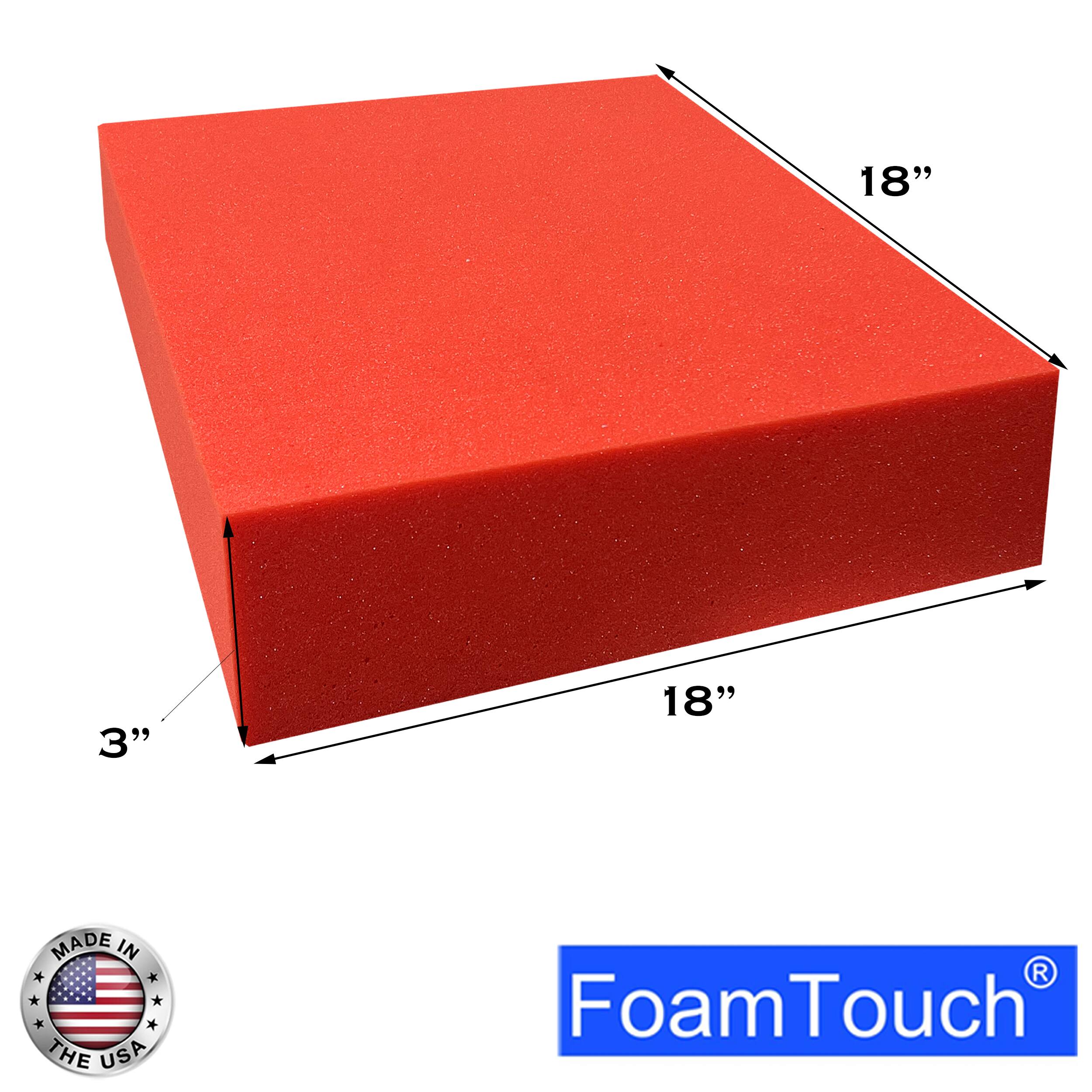 FoamTouch® 3" x 18" x 18" High Density Upholstery Foam