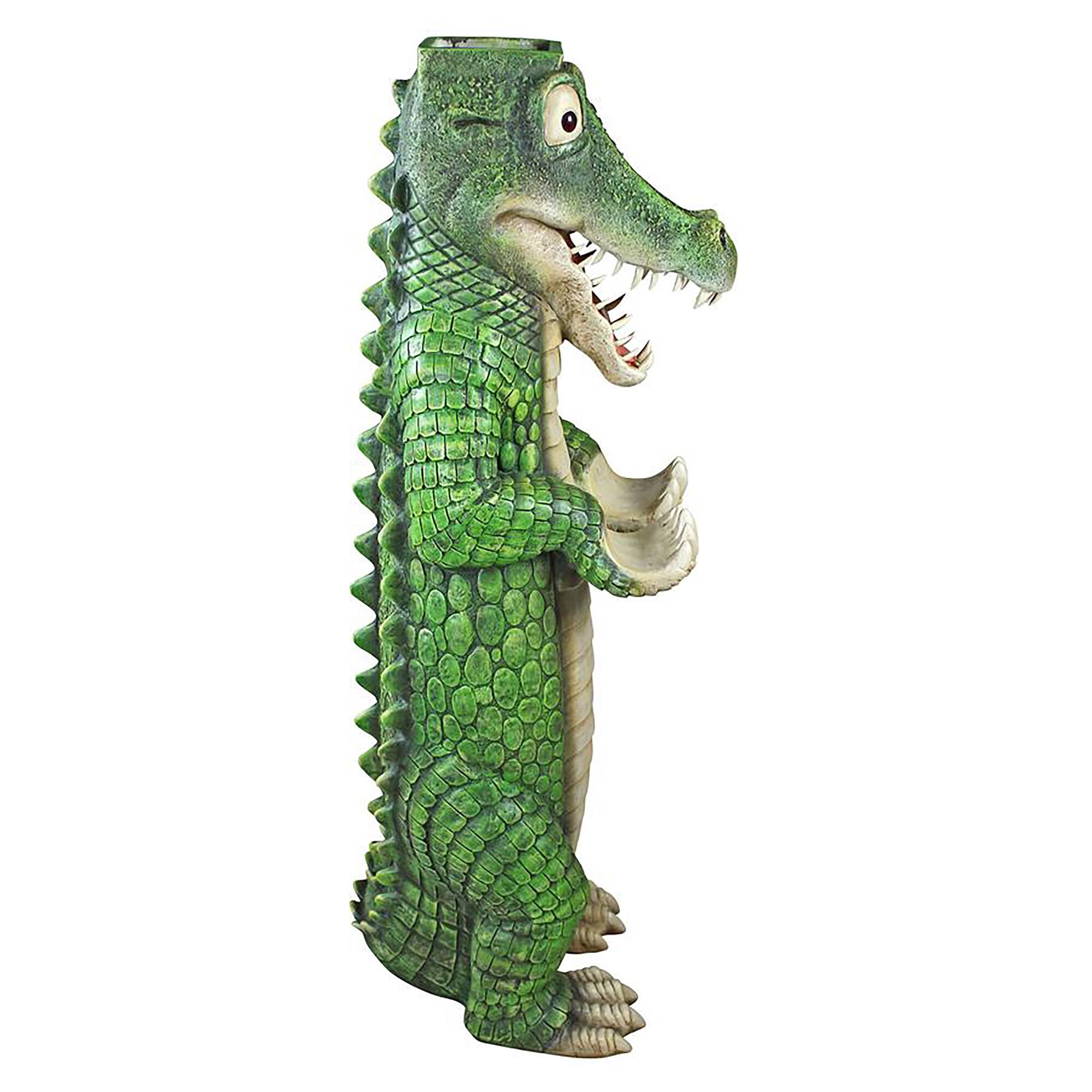 Design Toscano 43&#x22; Postal Gator Mail Post Sleeve Statue