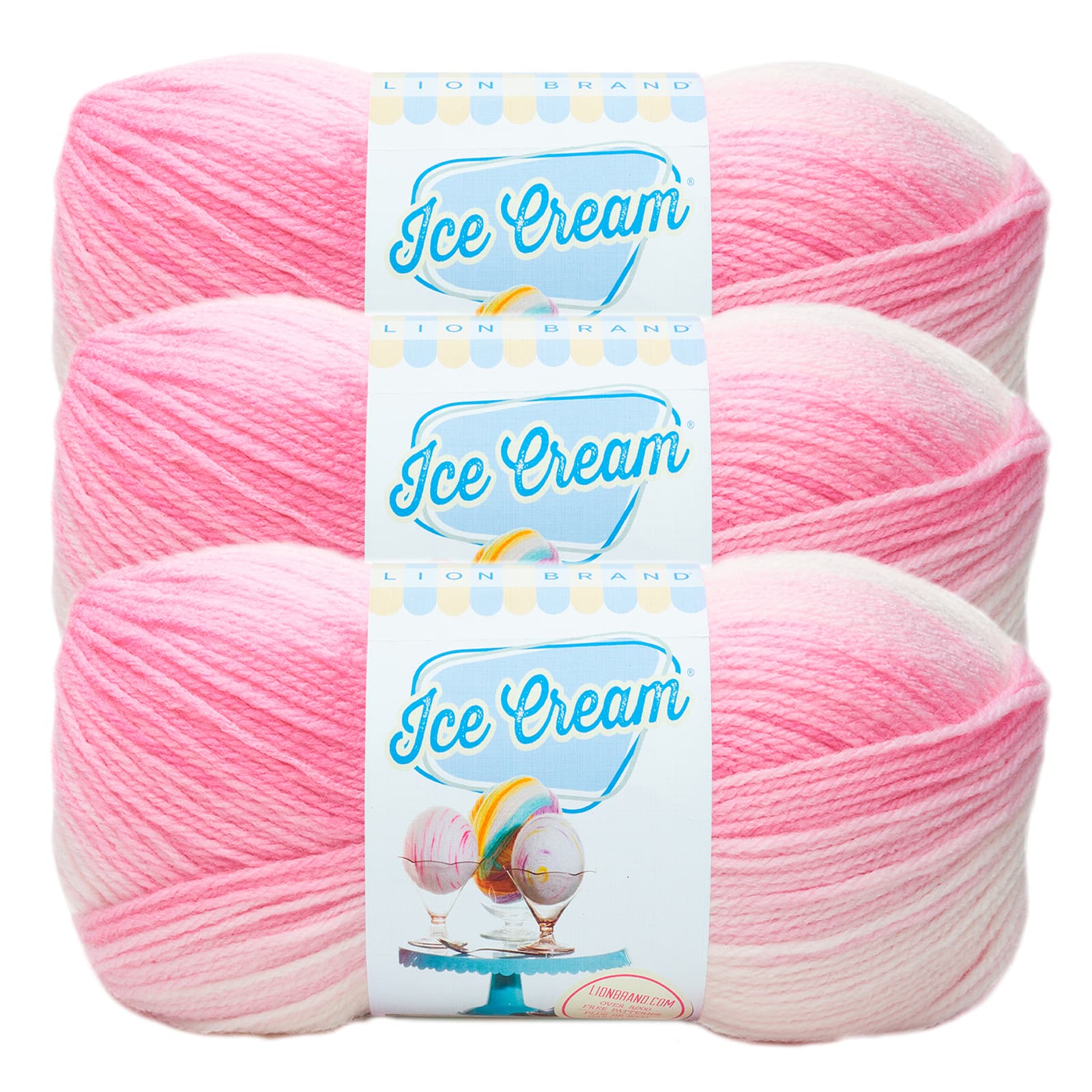 3 Pack Lion Brand® Ice Cream® Yarn Michaels