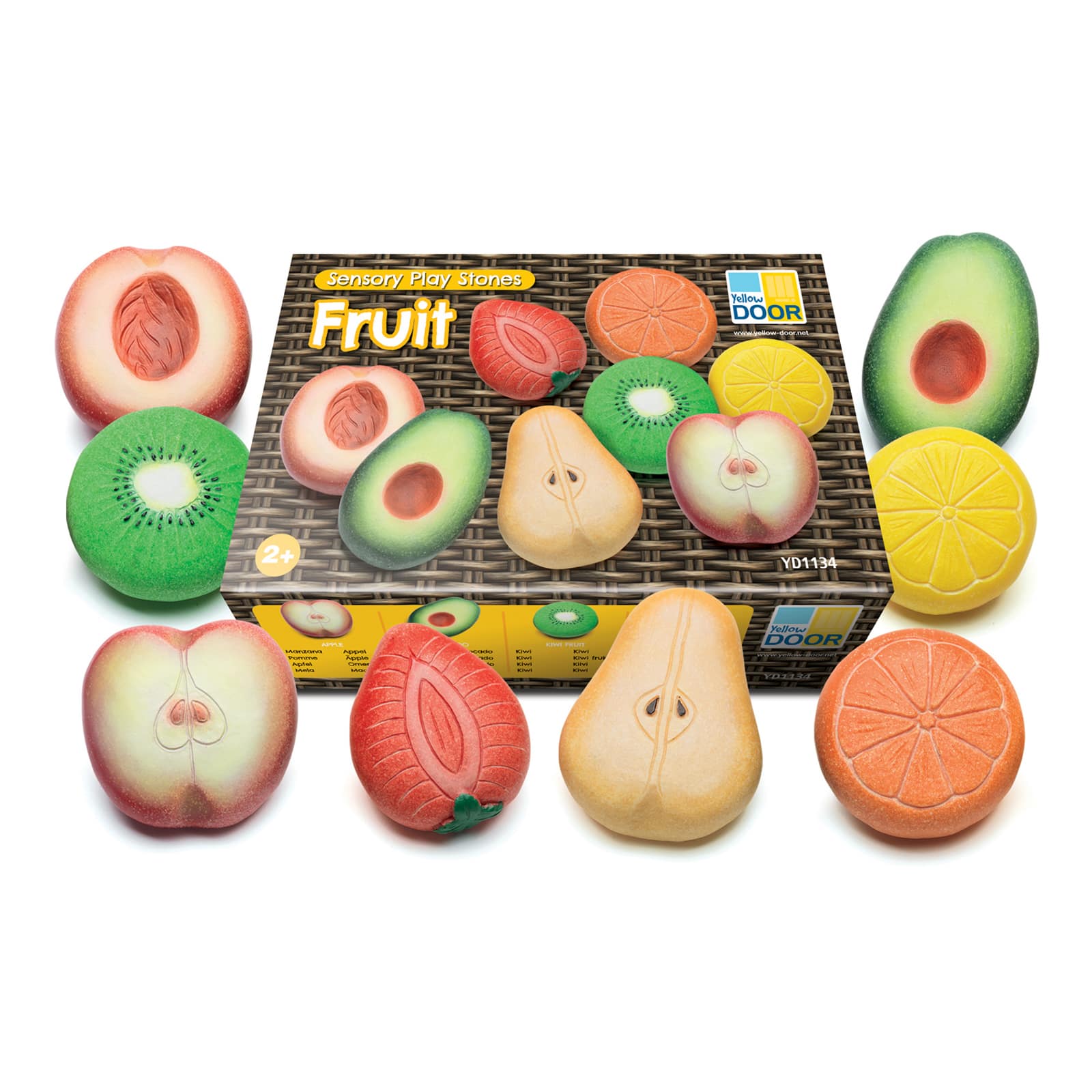 Yellow Door Fruit Sensory Play Stones Set