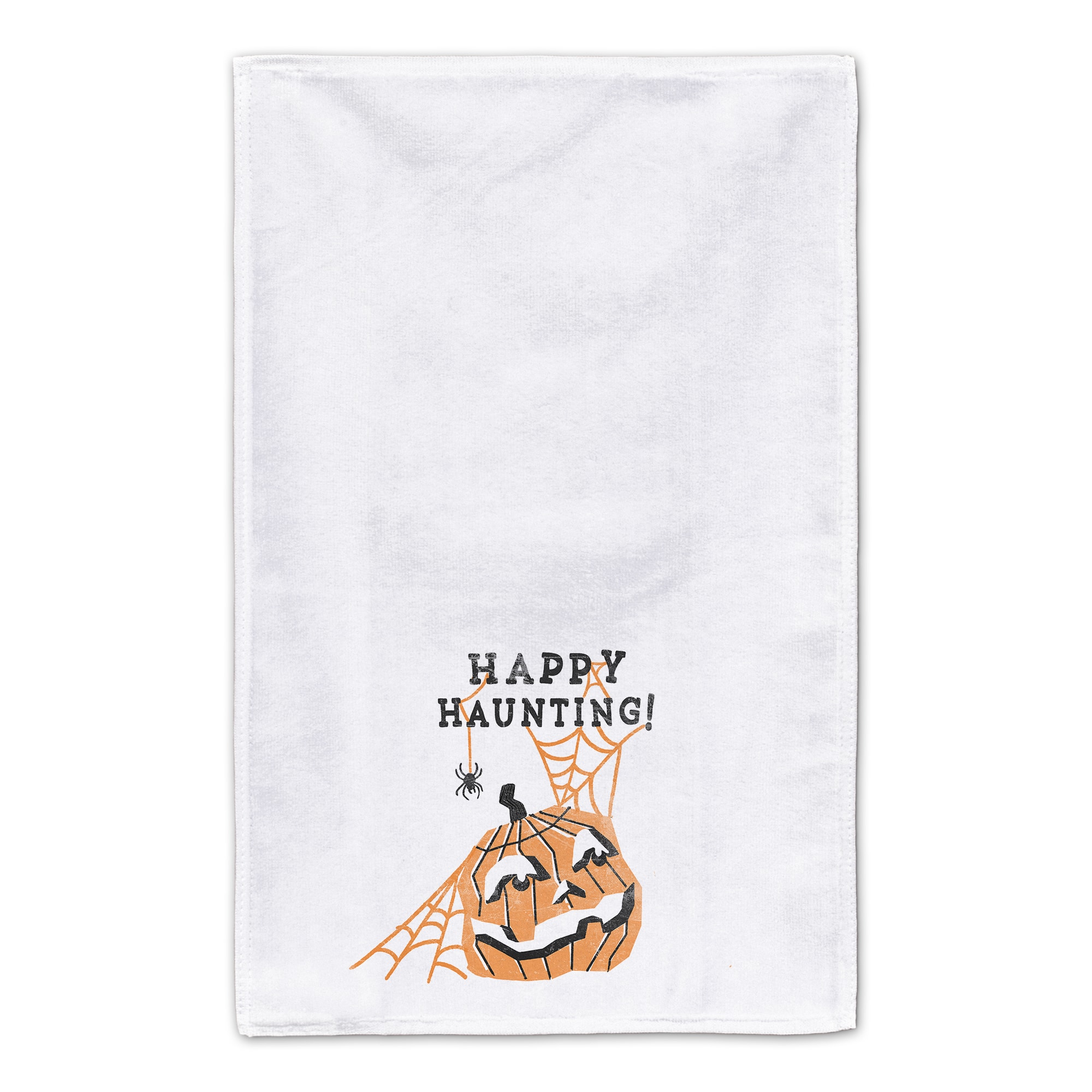 Mid Mod Pumpkin Happy Haunting Tea Towel Set