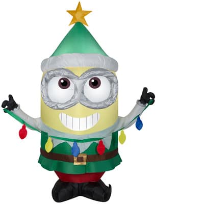 3.5ft. Airblown® Inflatable Minion Dave with Light String | Michaels