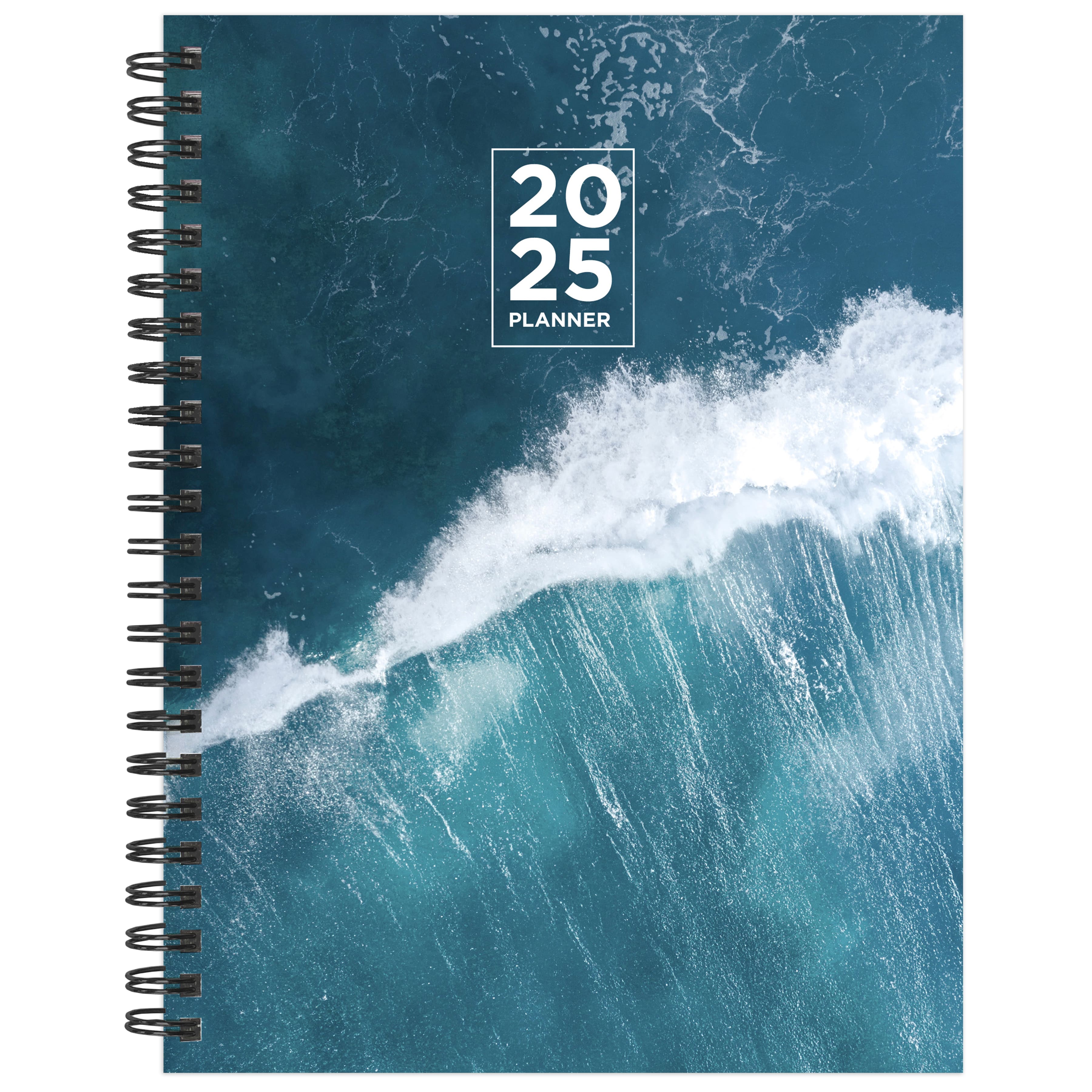TF Publishing 2025 Big Wave Medium Weekly Monthly Spiral Planner