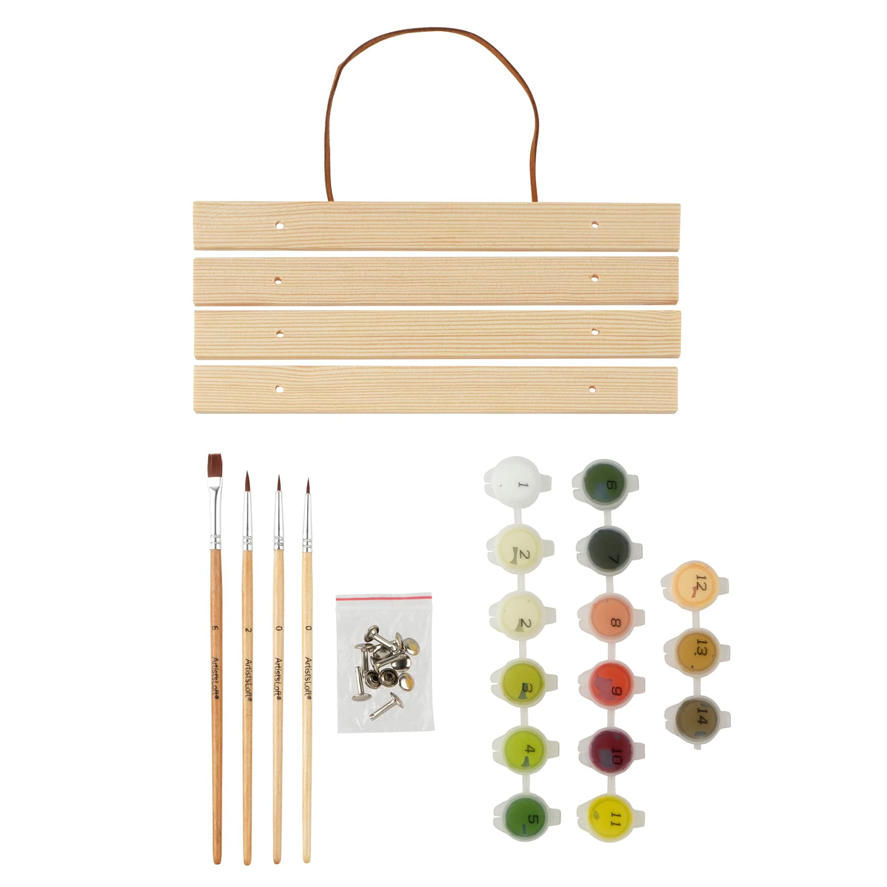 8&#x22; x 10&#x22; Vintage Flowers Paint-by-Number Kit with Wood Display Hanger by Artist&#x27;s Loft&#xAE;