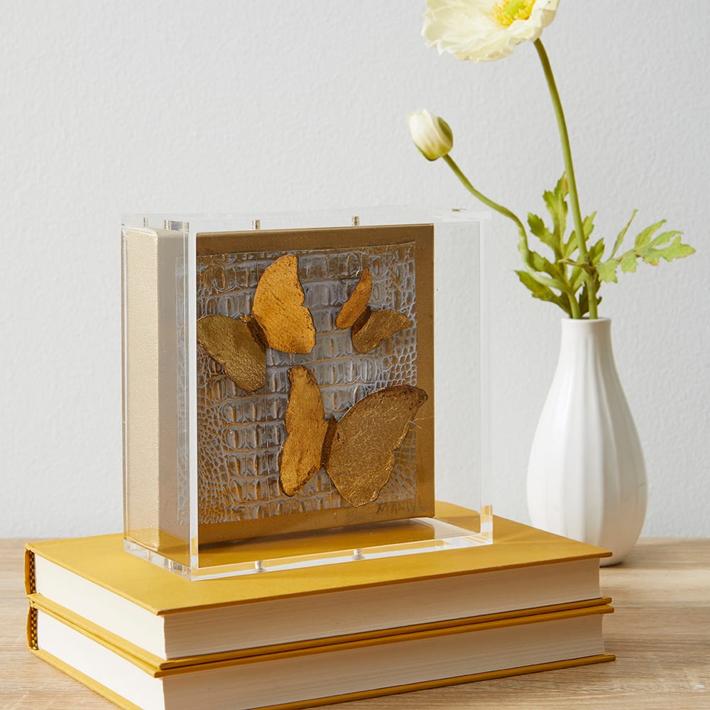 Wexel Art UV Grade Acrylic Shadowbox 3&#x22; Depth with Beige Linen Canvas