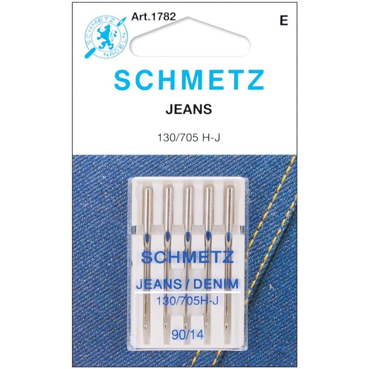 Euro-Notions Schmetz Jean &#x26; Denim Machine Needles, 5ct.