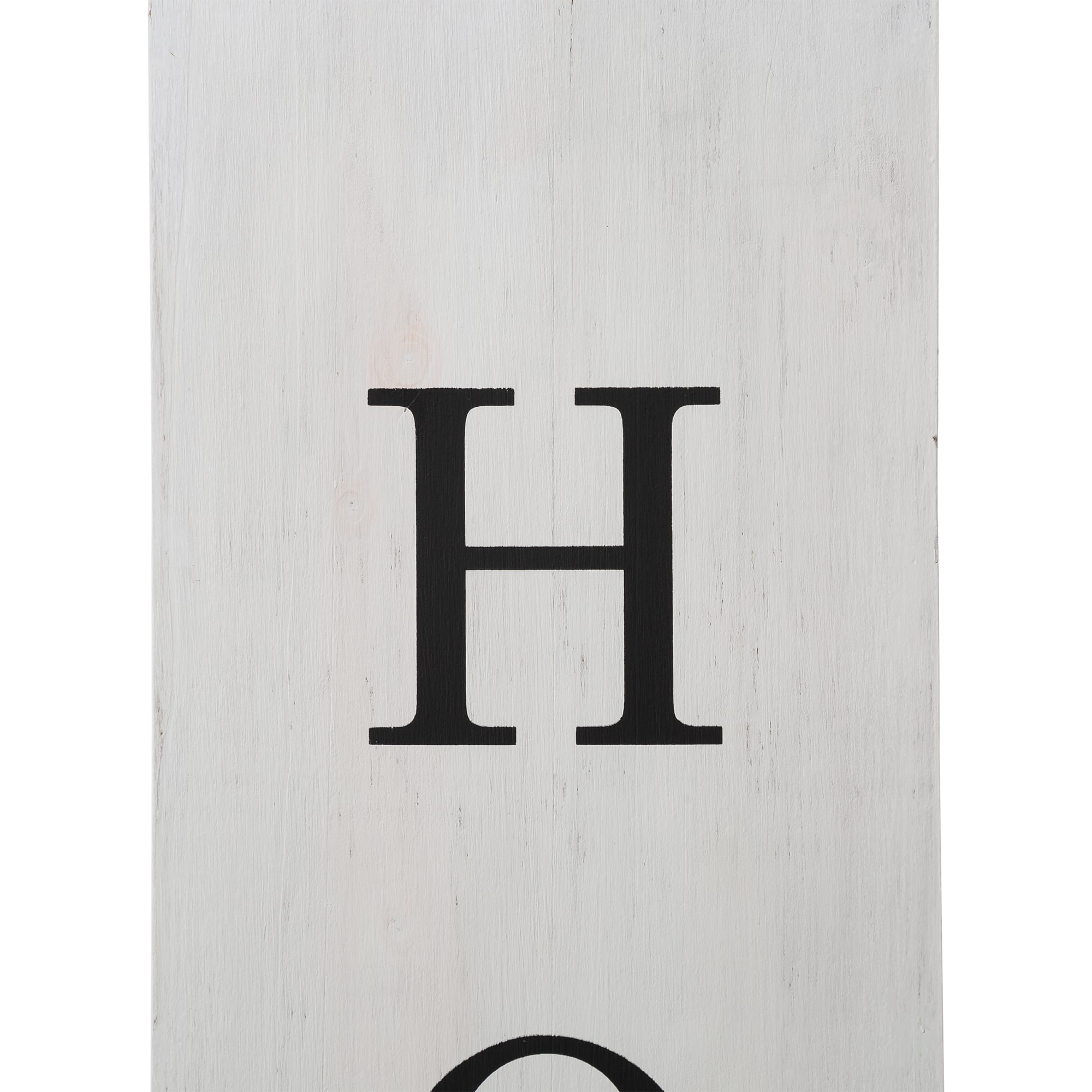 Glitzhome&#xAE; 30&#x22; Double Sided Whitewashed Wooden Porch Vase