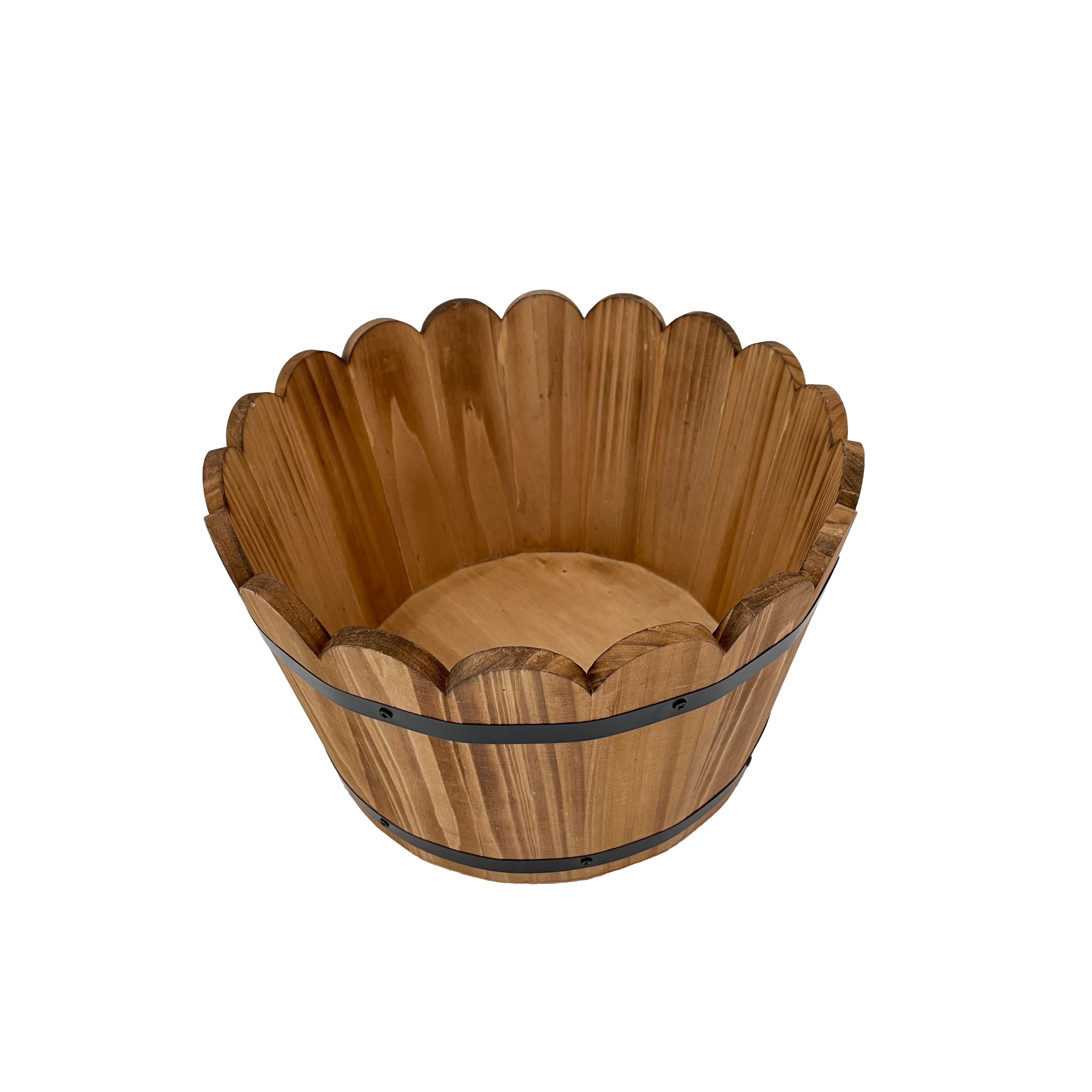 11.5&#x22; Wood &#x26; Metal Barrel by Ashland&#xAE;