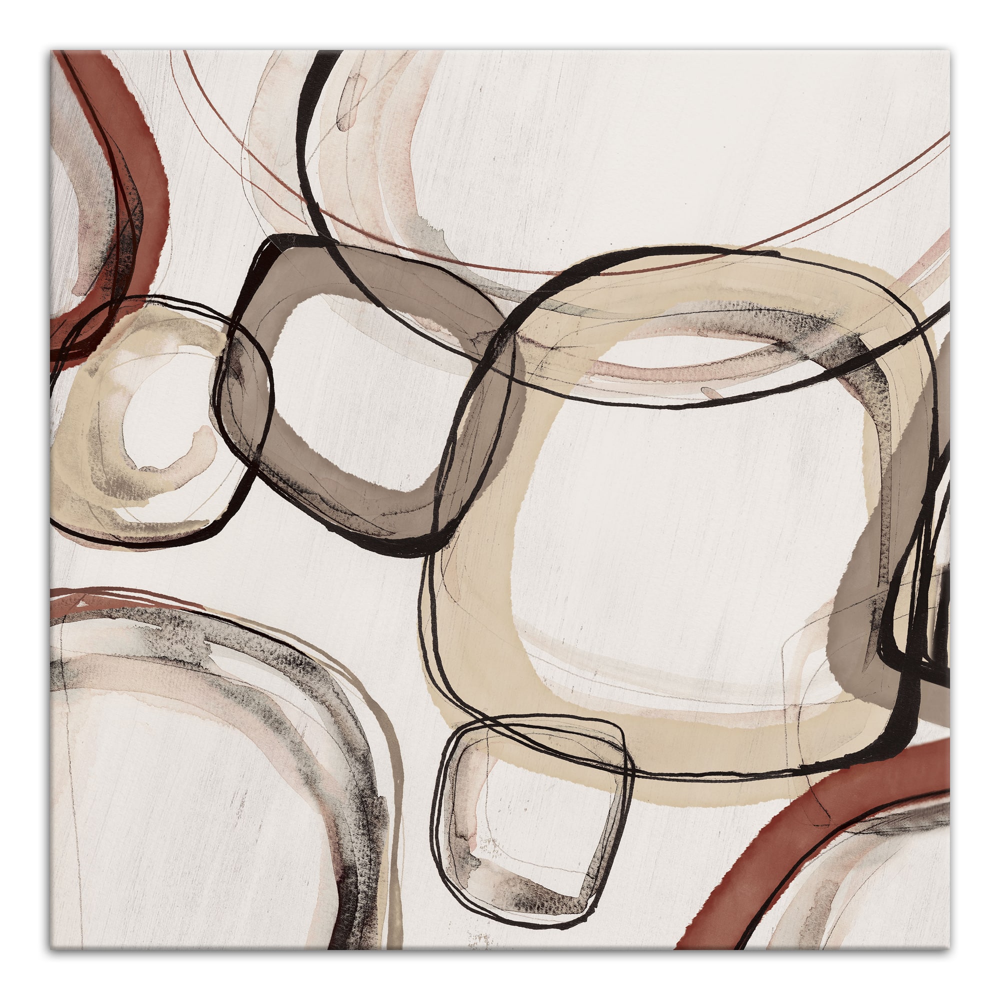 Traditional Urban Abstract 20" x 20" Canvas Wall Art