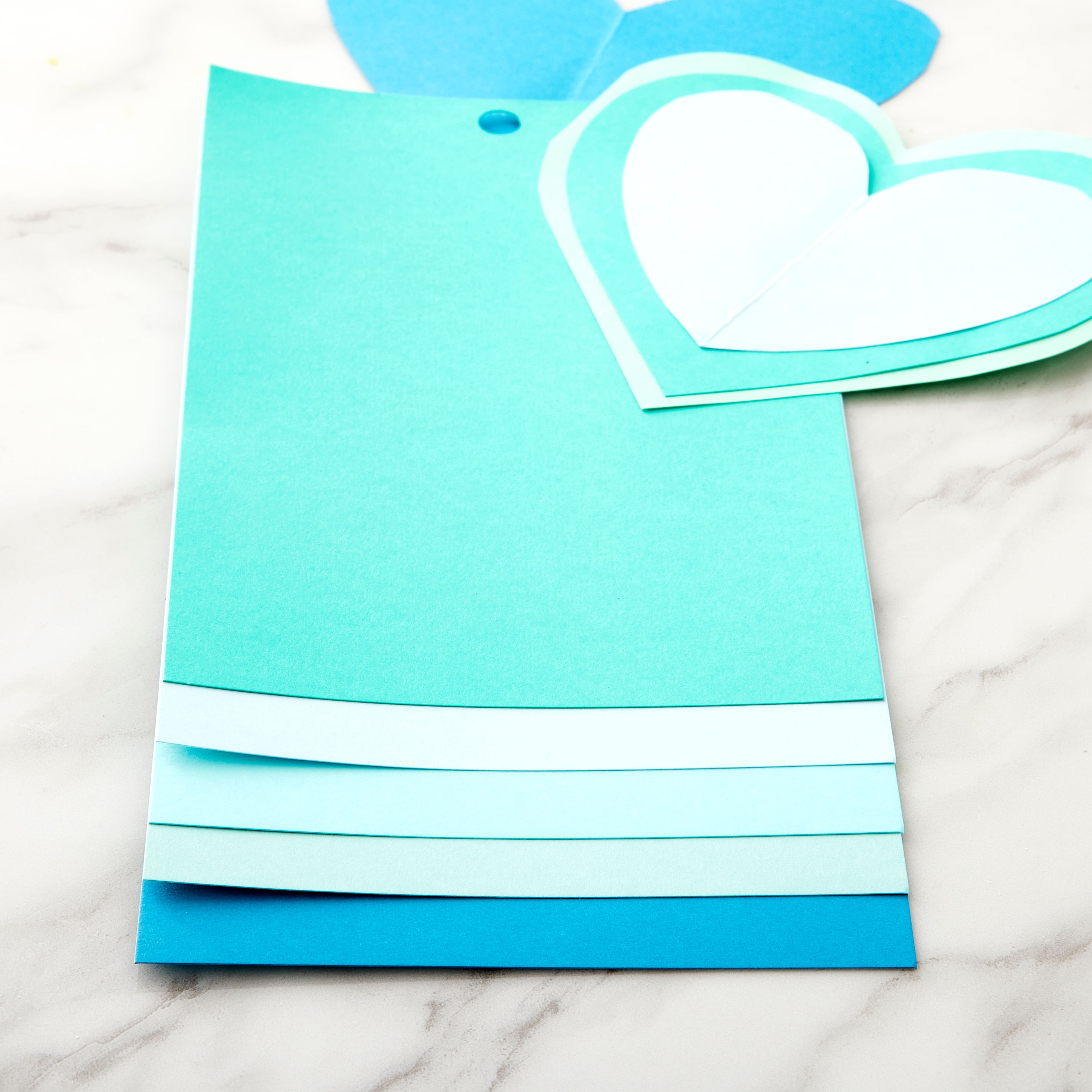 12 Packs: 100 ct. (1,200 total) Blue Ombre 4.5" x 7" Cardstock Paper by Recollections™